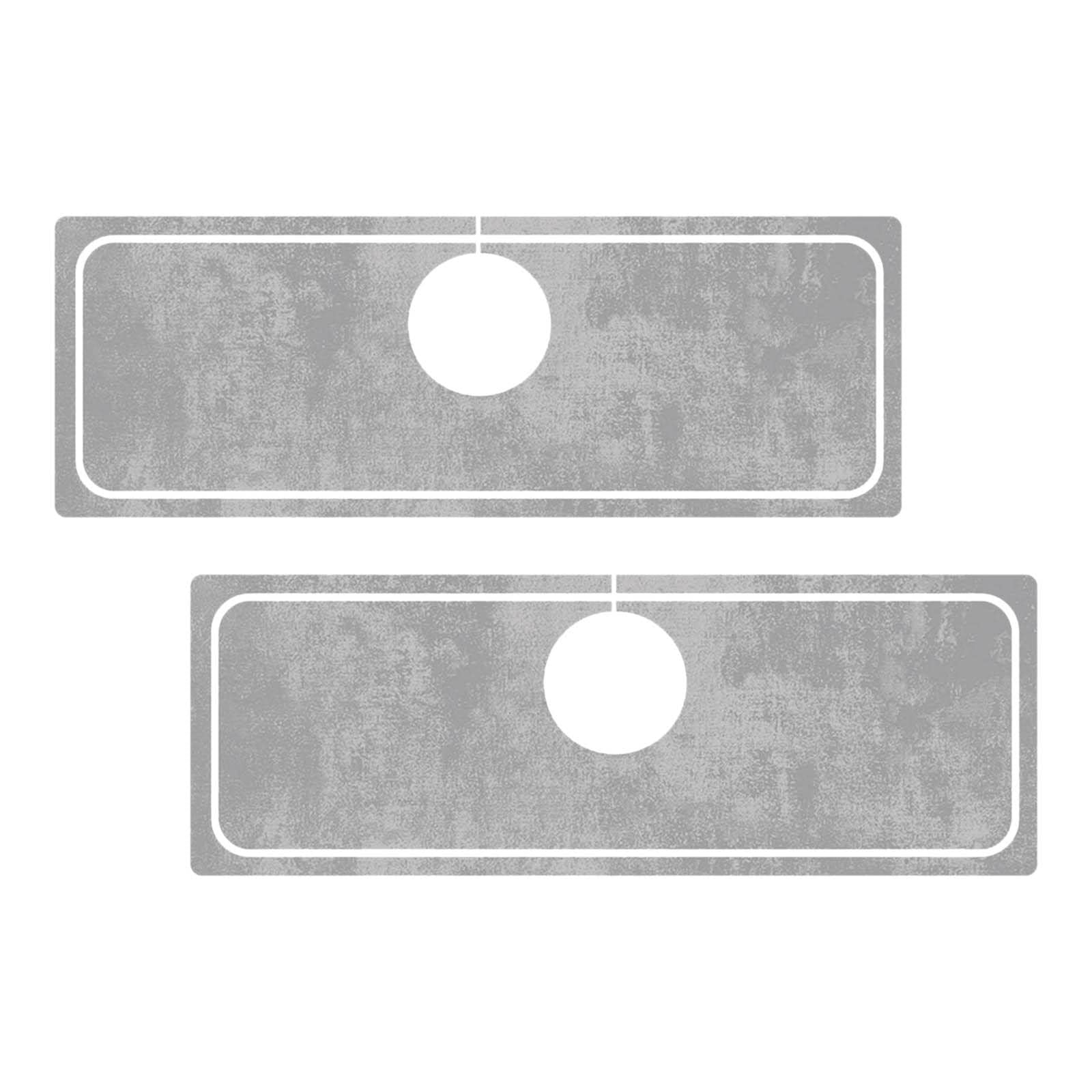 Fast Drying Reusable Sink Splash Guard Mat - 2PCS Non-Slip Kitchen Faucet Absorbent Catcher Pad for Sink, RV, Hotel (Light Grey) | Perfect for Kitchen Countertops, Bathroom Sinks & RV Use