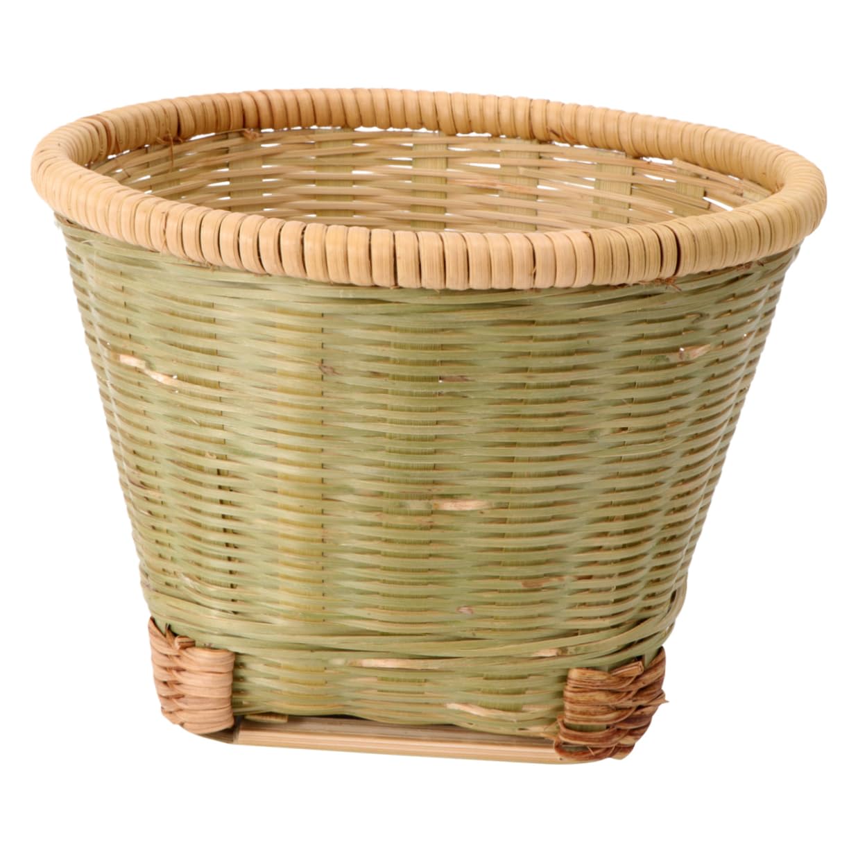 PRETYZOOM 3-Piece Woven Storage Baskets Set - Large Toy Organizer, Desk Stationery Holder & Tabletop Sundries Basket - Mini Woven Storage Box for Home, Office, Nursery Organization (Green)