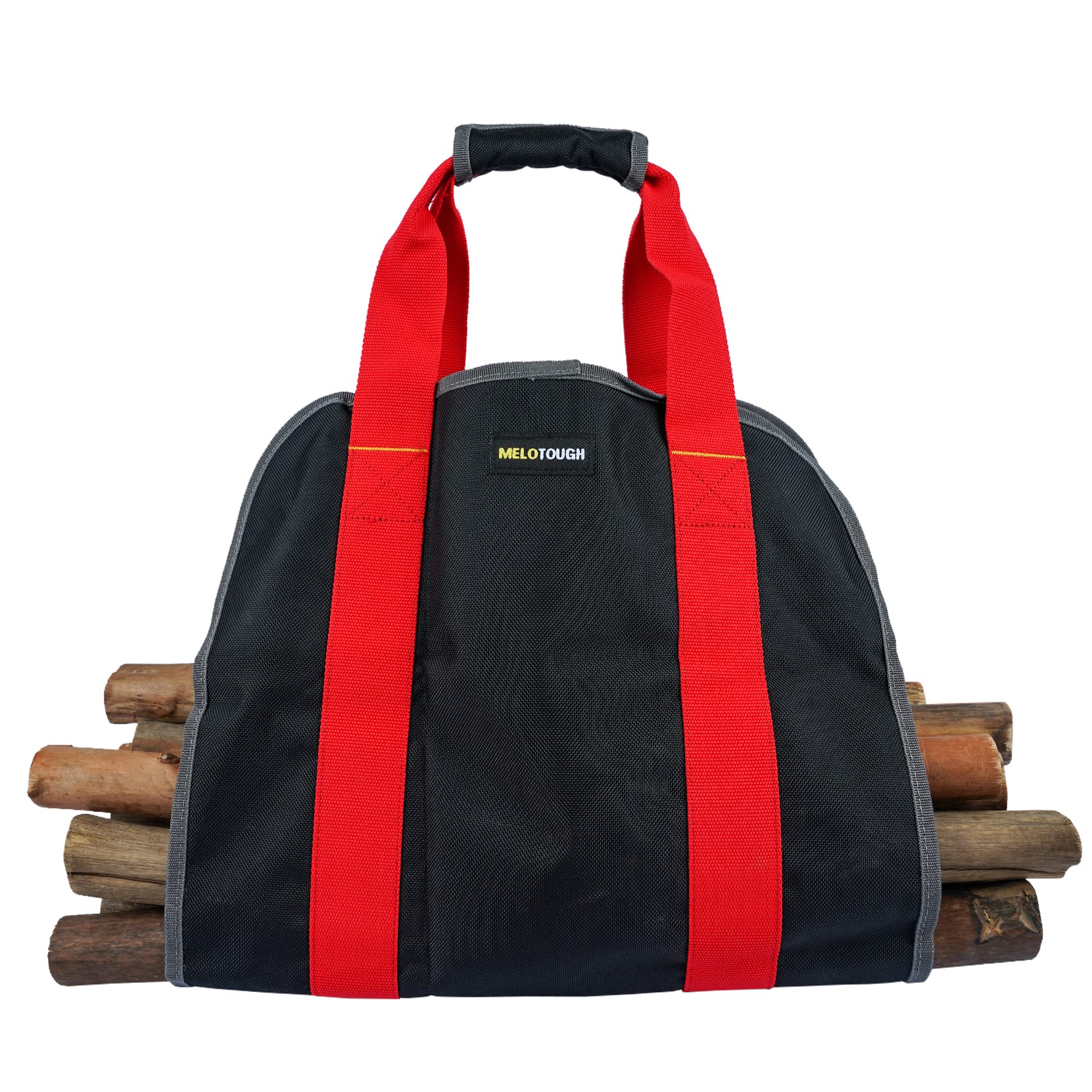 Premium MELOTOUGH Firewood Log Carrier - Heavy Duty Ballistic Nylon Tote Bag for Firewood, Stronger Than Canvas - Ideal for Camping, Fireplace & Outdoor Wood Hauling