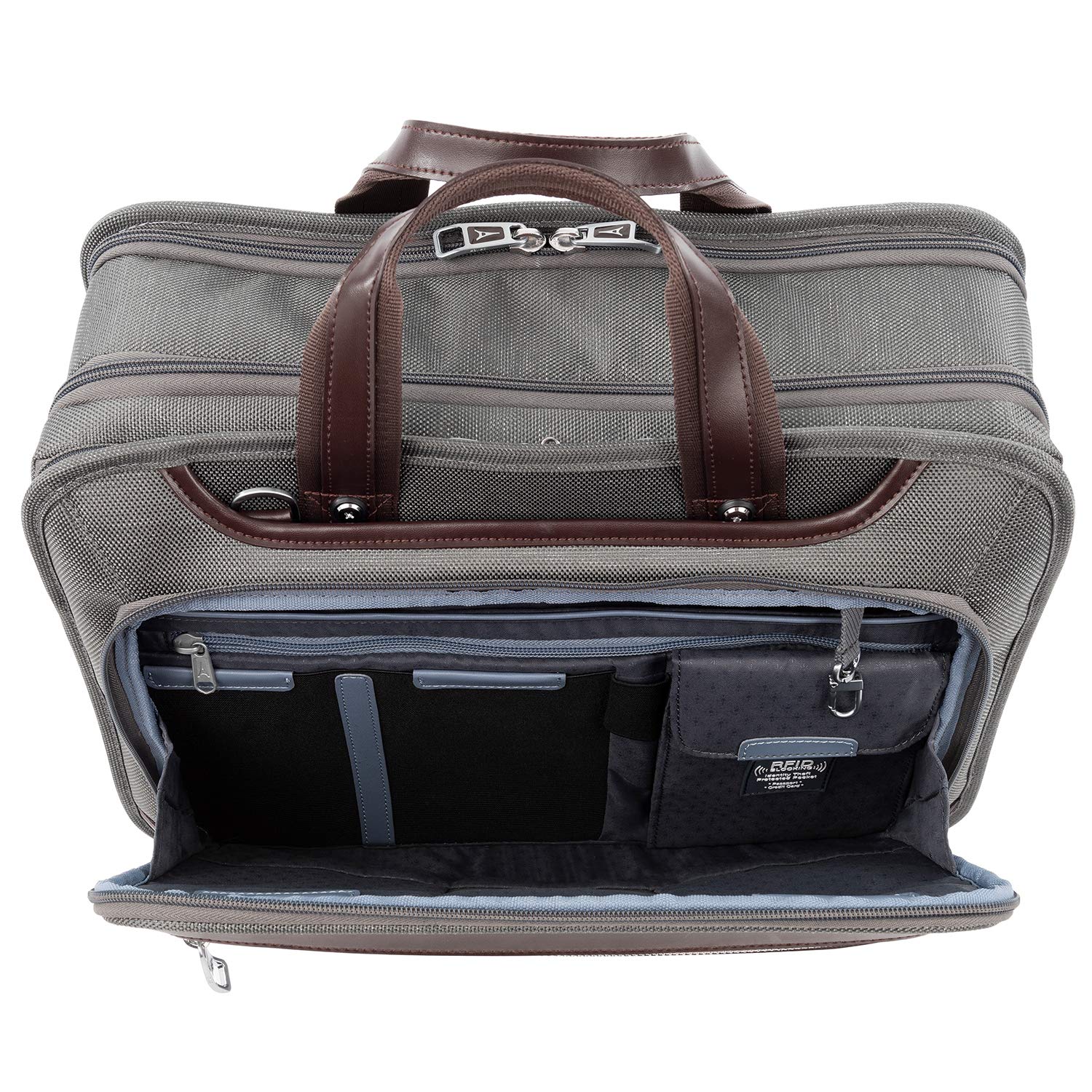 Travelpro Platinum Elite Expandable Business Laptop Briefcase for 15.6 Inch Laptop - Durable Carry-On Briefcase for Work, School & Travel - Professional Laptop Bag for Men & Women - Perfect for Business Trips, Commuting & Office Use