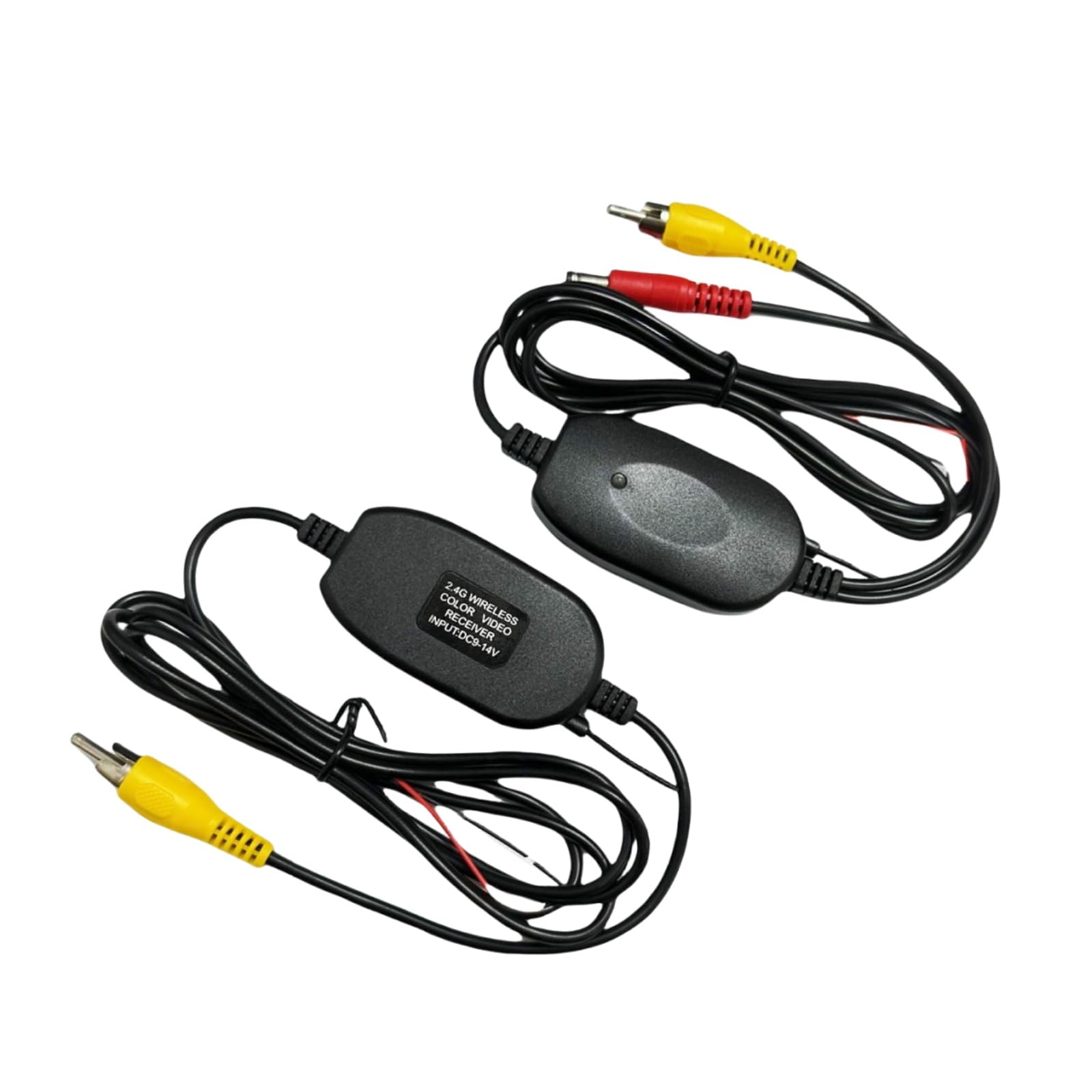 Epronic 2.4GHz Wireless RCA Transmitter & Receiver Kit - 12V Video Transmitter for Car Rear View & Backup Camera System | Seamless Parking Assistance & Blind Spot Monitoring