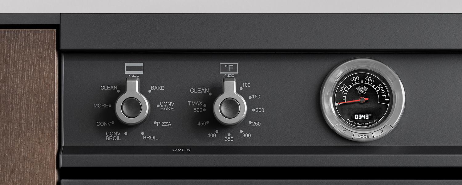 Bertazzoni PRO365ICFEPCAT 36 Inch Professional Induction Range with 5 Heating Zones & Cast Iron Griddle - Electric Self-Cleaning Oven in Carbonio Finish - Perfect for Home Chefs & Modern Kitchens