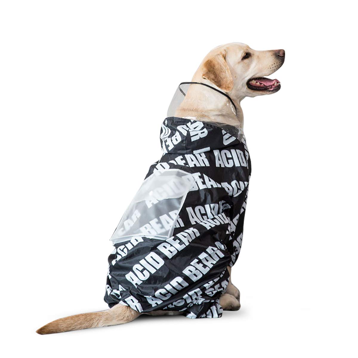 Waterproof Dog Raincoat with Hood for Medium & Large Breeds - Lightweight Pet Rain Jacket for Walking, Hiking & Outdoor Adventures