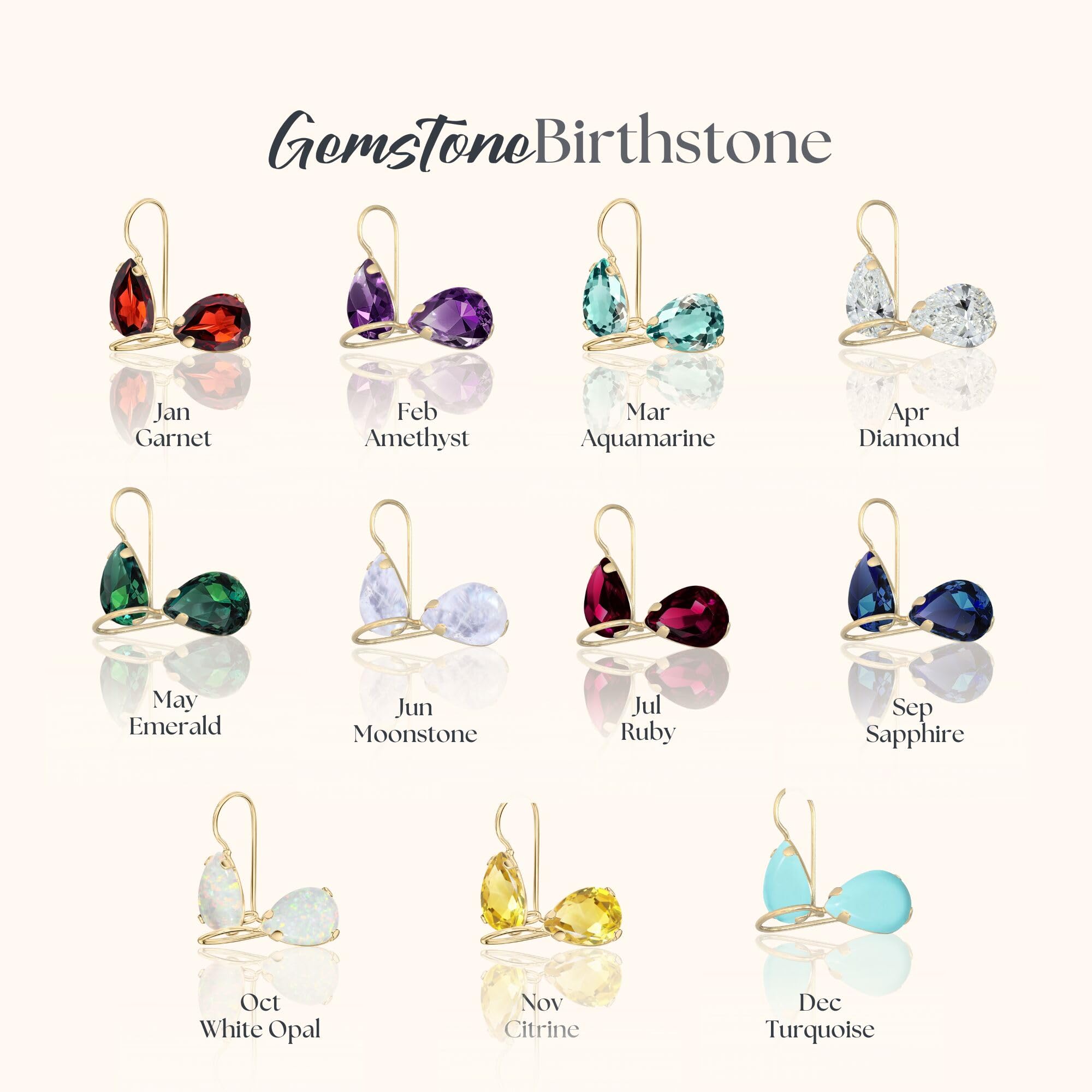 14K Solid Gold Opal Earrings for Women - October Birthstone Teardrop Dangle Earrings - Elegant Small Dainty Jewelry Gift for Birthday, Anniversary & Special Occasions