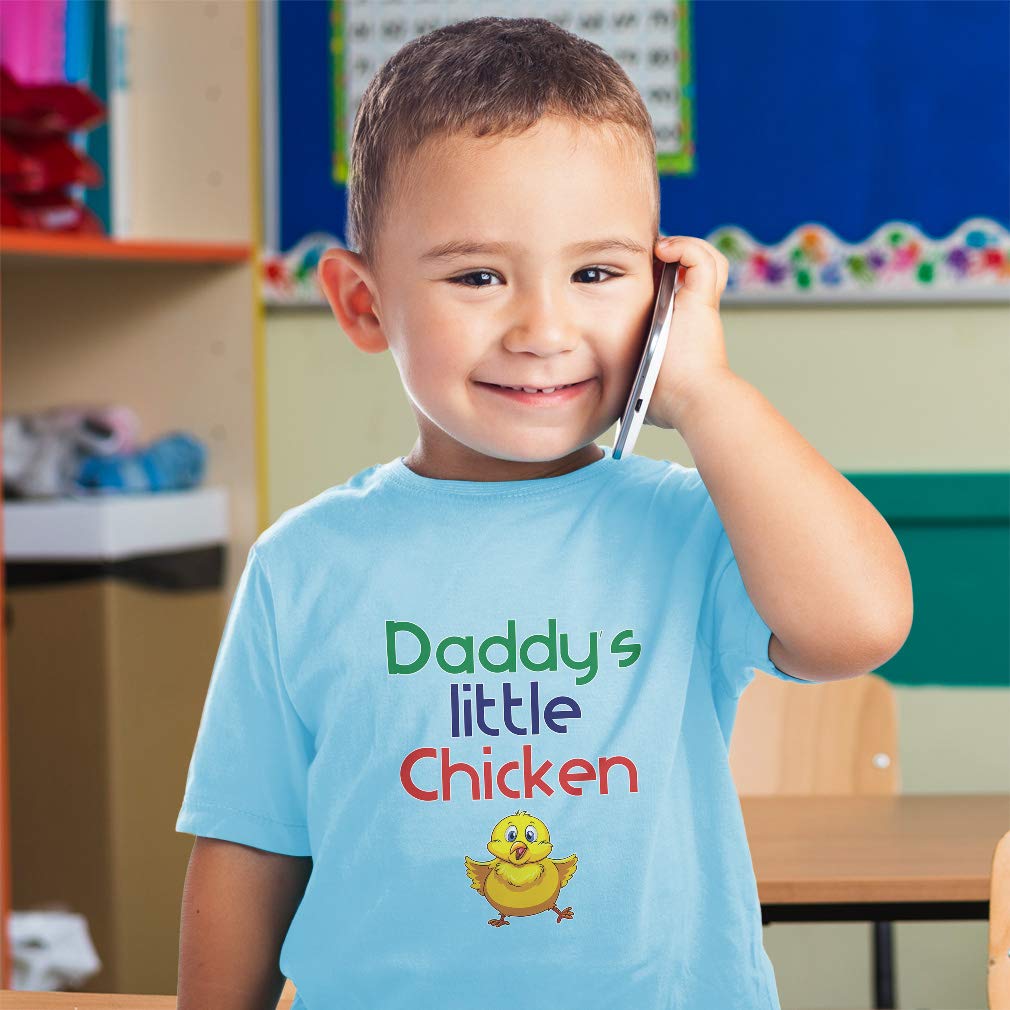 Dad's Little Chicken Toddler T-Shirt - Cute Daddy & Me Matching Outfits for Father's Day, Family Photos & Special Occasions