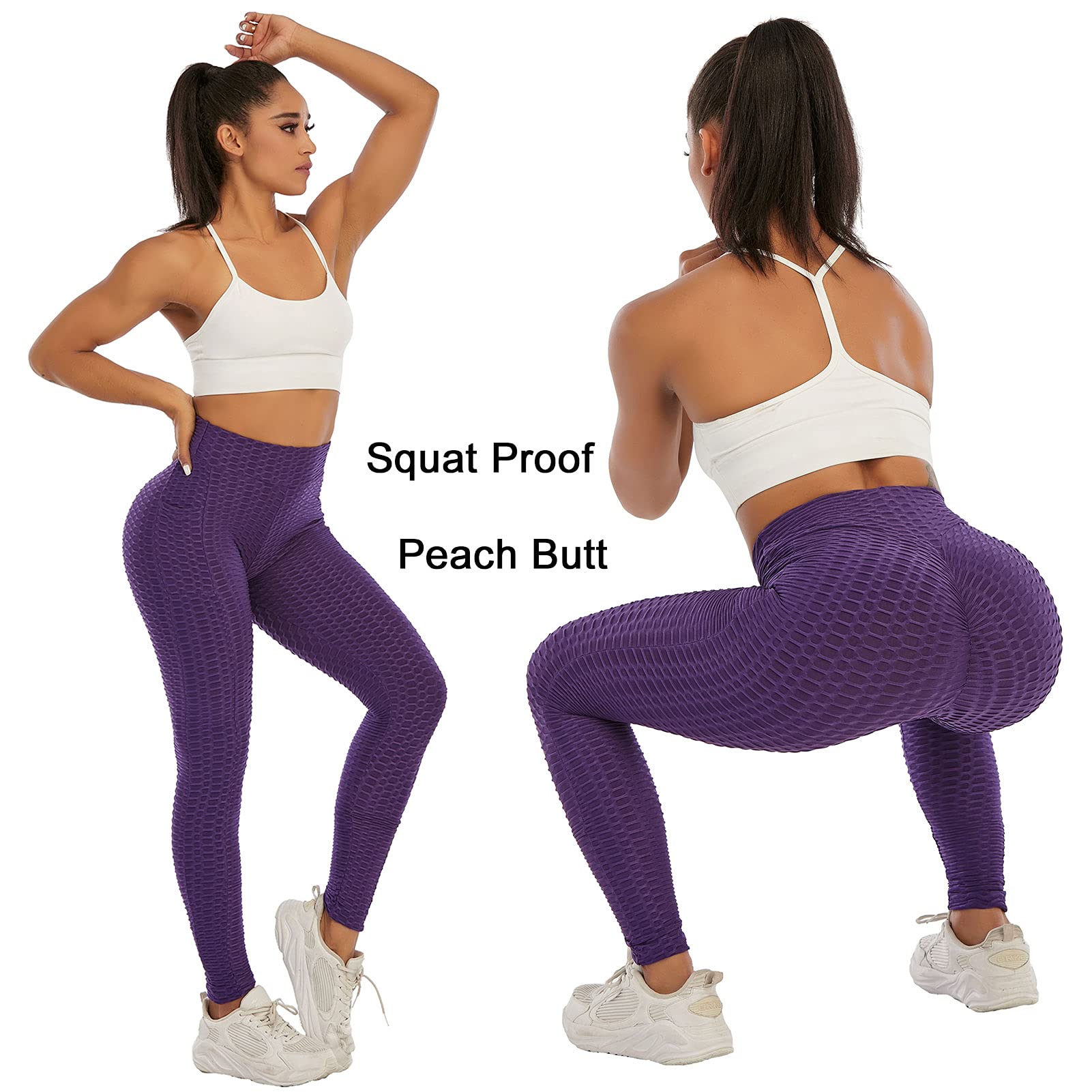 JGS1996 Women's Butt Lifting Leggings - High Waisted Tummy Control Yoga Pants with Scrunch Booty Design for Workout, Gym & Everyday Wear | Perfect for Fitness, Running & Casual Outfits