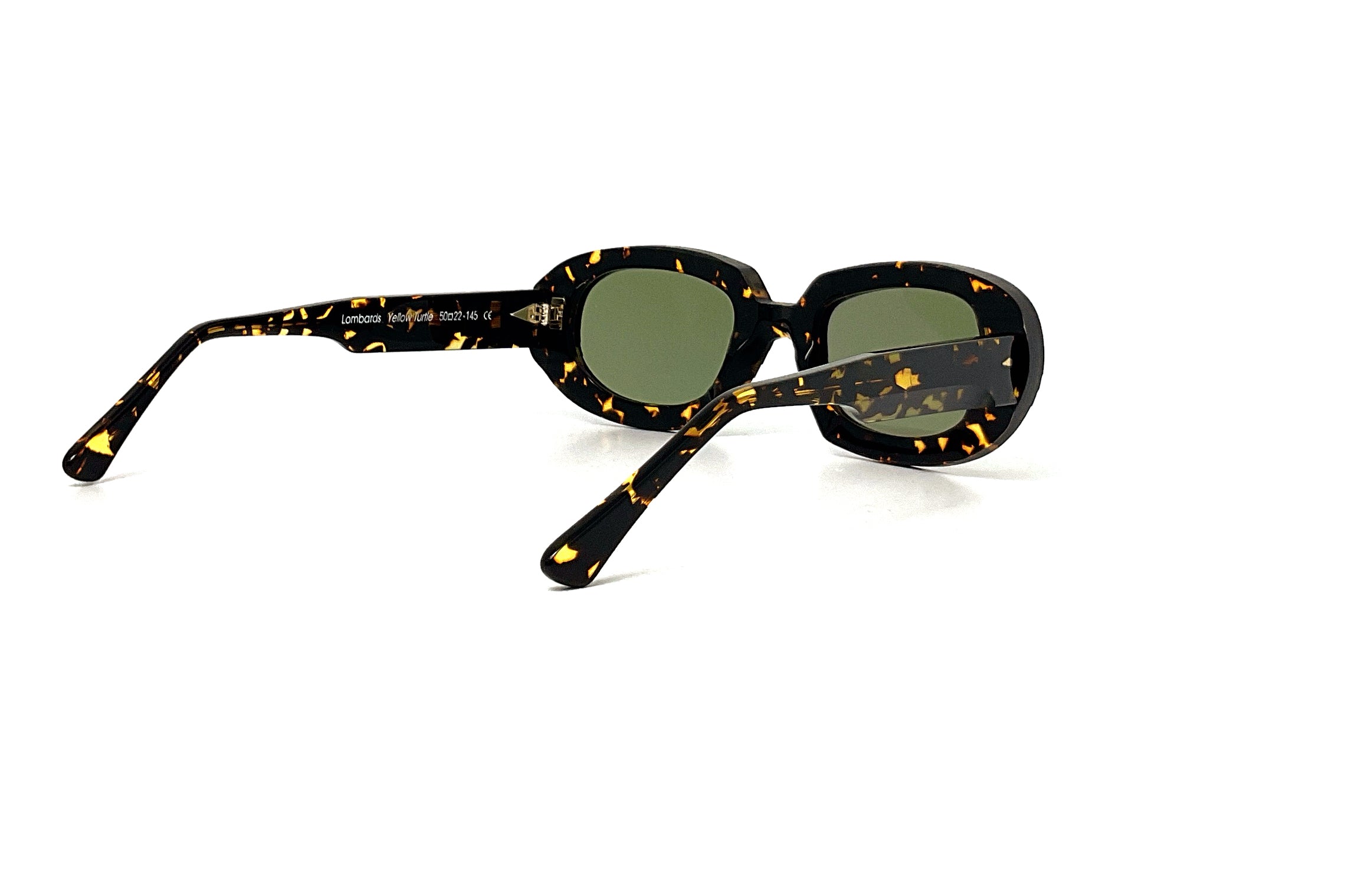 Ahlem Lombards Yellow Tortoise Sunglasses - UV Protection Polarized Lenses for Women & Men - Fashionable Retro Style for Beach, Driving & Outdoor Activities