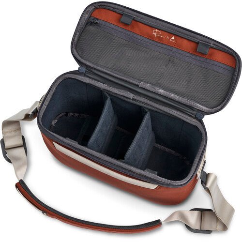 Nomatic LUMA Camera Sling Bag 12L Rust Color - Waterproof & Lightweight DSLR Camera Bag for Photographers - Perfect for Travel, Hiking & Outdoor Photography