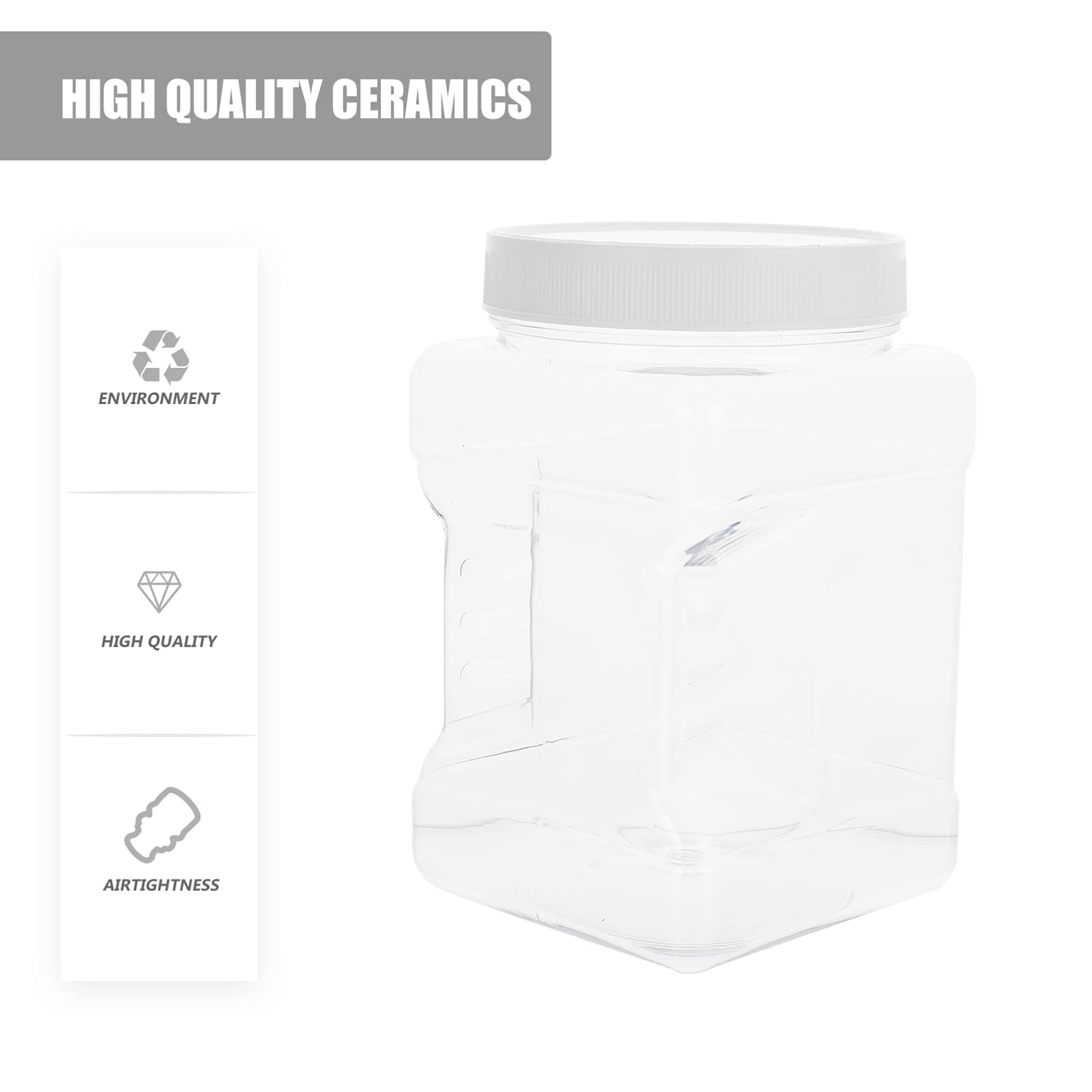 4pcs Plastic Food Storage Jars for Honey & Kitchen Use