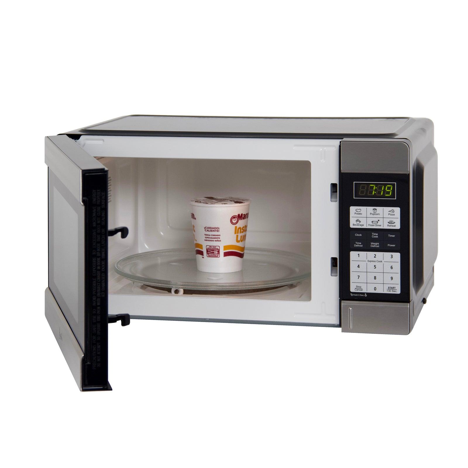 Avanti MT113K0W 1.1 Cu. Ft. Compact Countertop Microwave Oven - Perfect for Dorms, Small Kitchens & Office Break Rooms