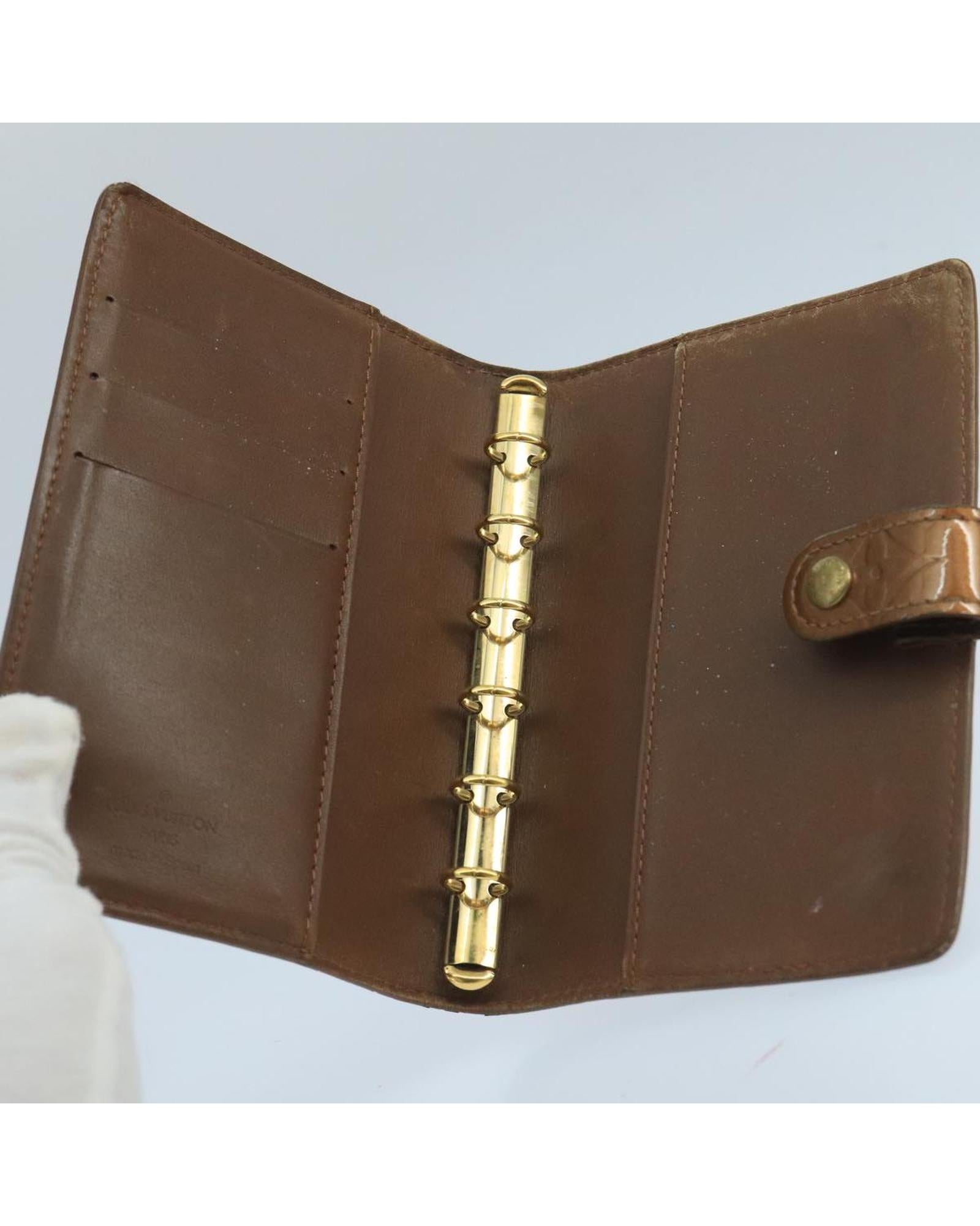 Louis Vuitton Monogram Vernis Leather PM Agenda Planner - Stylish & Functional Organizer for Work, School & Daily Planning