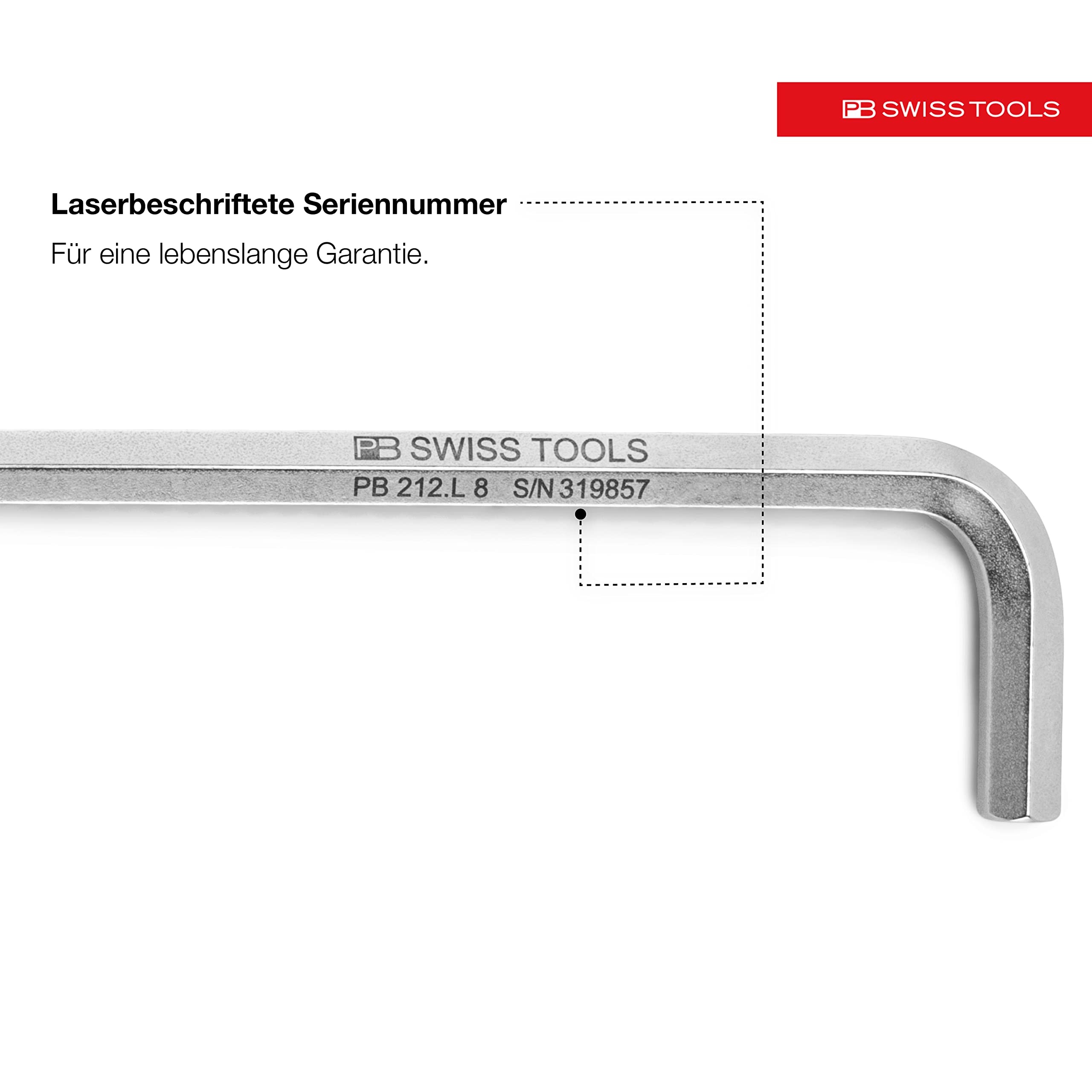 PB SWISS TOOLS 9-Piece Long Hex Key Set (1.5-10mm) | 100% Swiss Made Allen Wrench Set | Premium Screwdriving Tools for Industrial & Handcraft Work | Perfect for Automotive Repair, Machinery Maintenance & DIY Projects