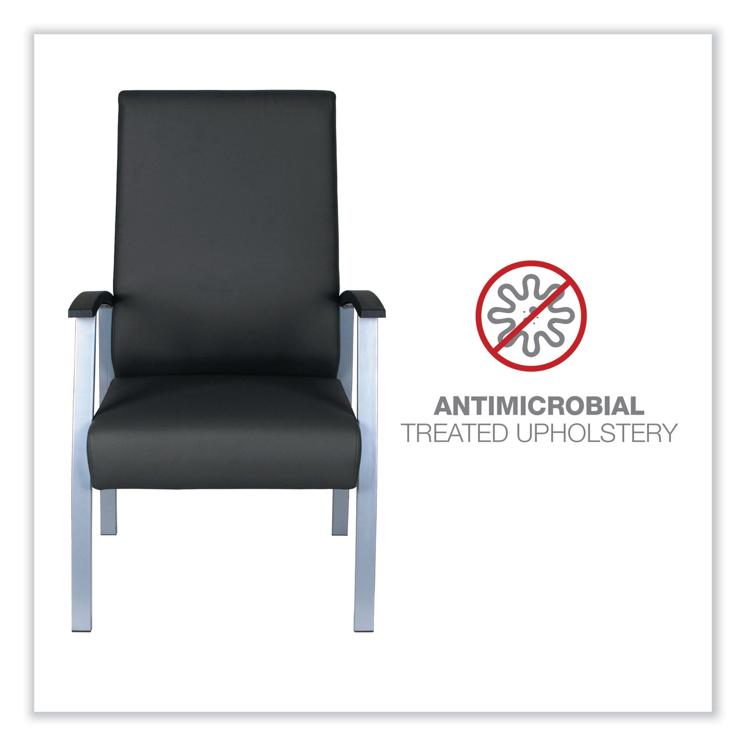 Alera® Alera metaLounge Series High Back Guest Chair - 24.6