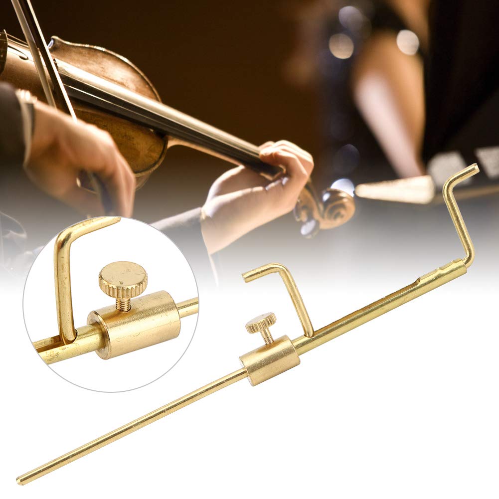 Premium Brass Violin & Viola Sound Post Gauge - Precision Measuring Tool for Luthiers | Professional Sound Post Setter & Column Meter for Instrument Repair (Gold Finish) | Ideal for Violin Makers, Music Teachers & Orchestra Maintenance