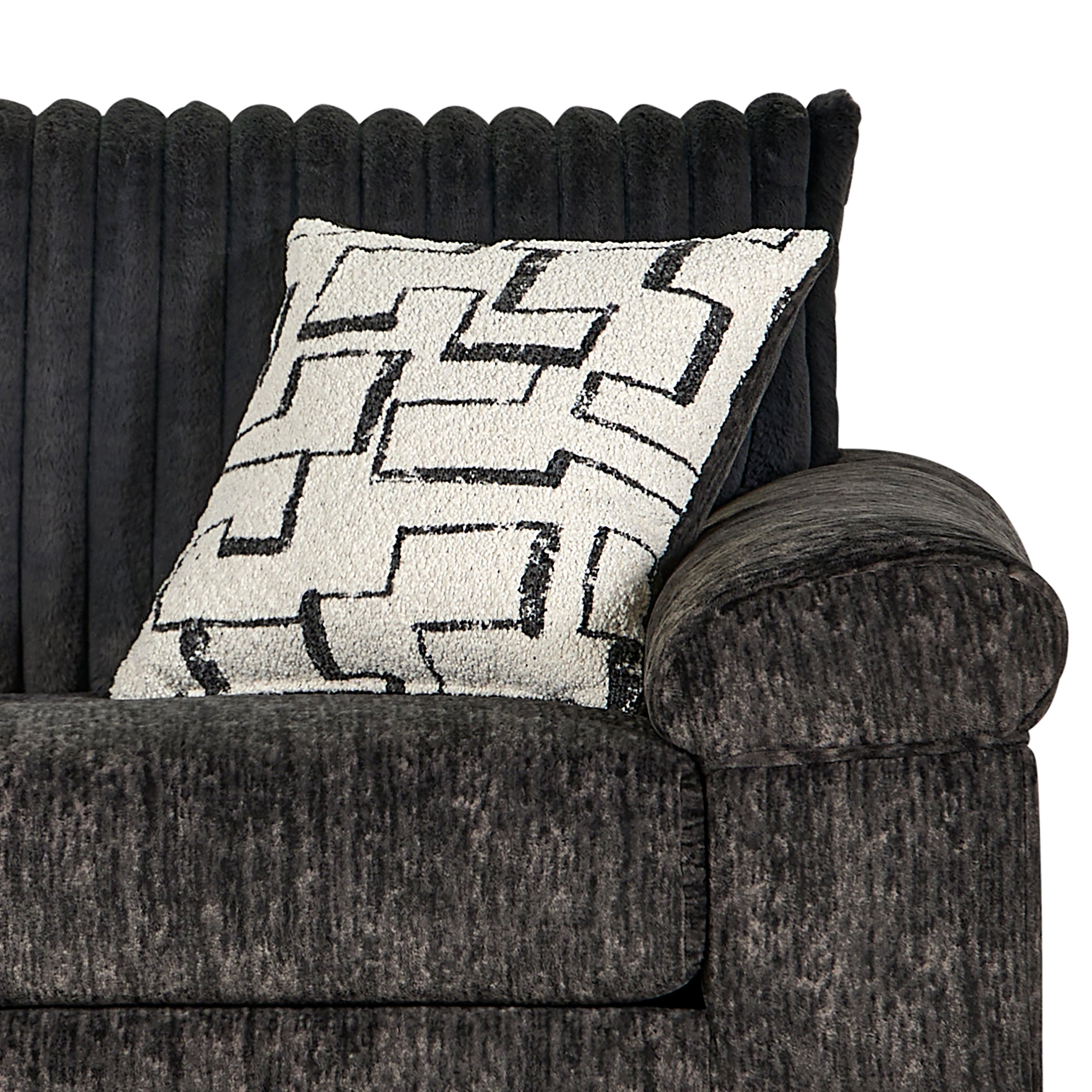 Roundhill Furniture Nason Wide Wale Corduroy Cuddle Chair and Ottoman Set - Plush Comfort for Living Room, Bedroom & Reading Nook