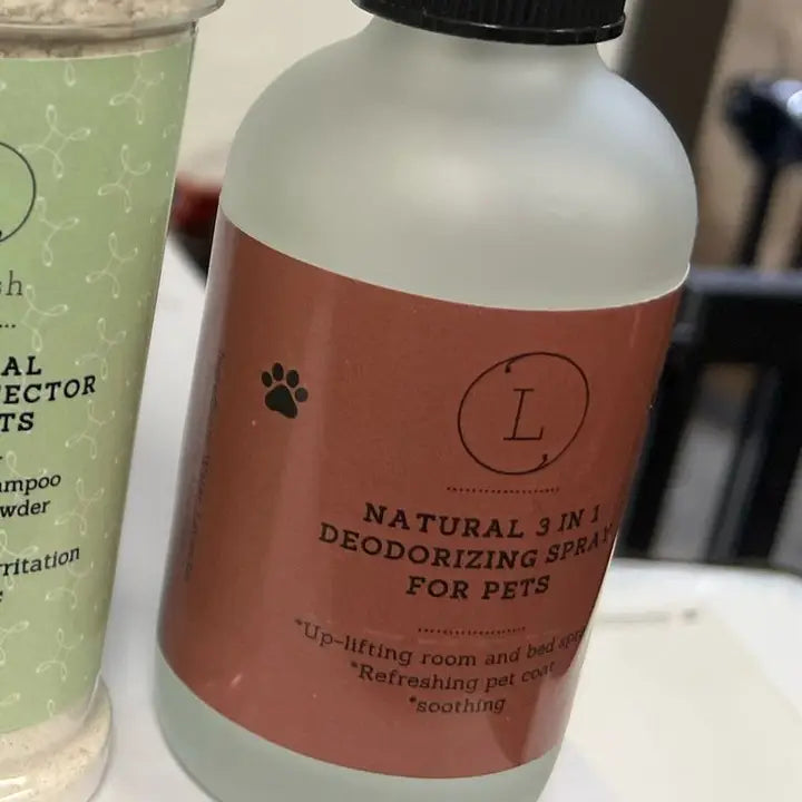 Natural Pet Odor Eliminator Spray - Safe & Effective Deodorizer for Dogs & Cats | Freshen Pet Beds, Car Seats & Home Use