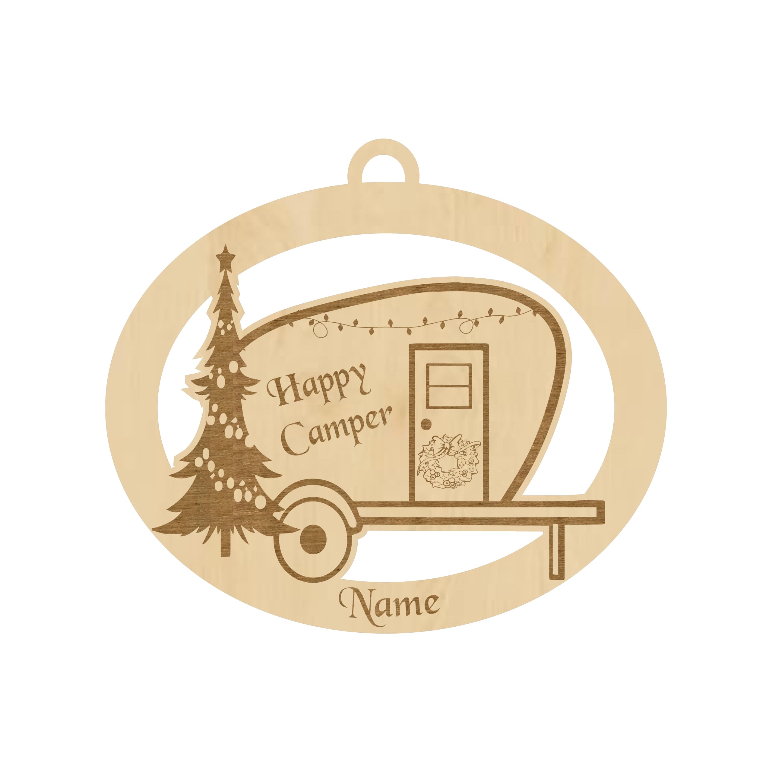 Personalized Camping Ornament - Unique Christmas Gift for Men & Women Who Love Outdoor Adventures - Perfect for Tree Decor, Camper Gifts & Holiday Memories
