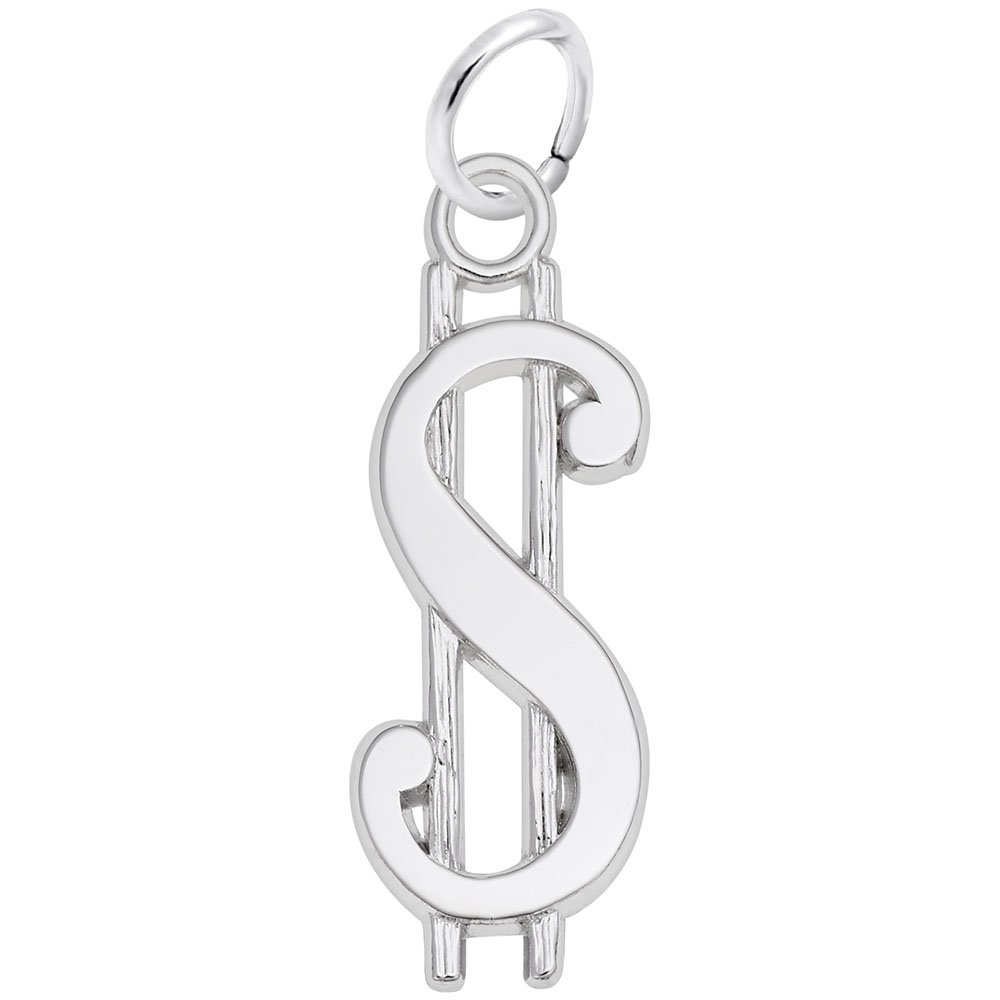 925 Sterling Silver Dollar Sign Charm Pendant for Bracelets & Necklaces - Perfect for Jewelry Making, Gifts, and Everyday Wear