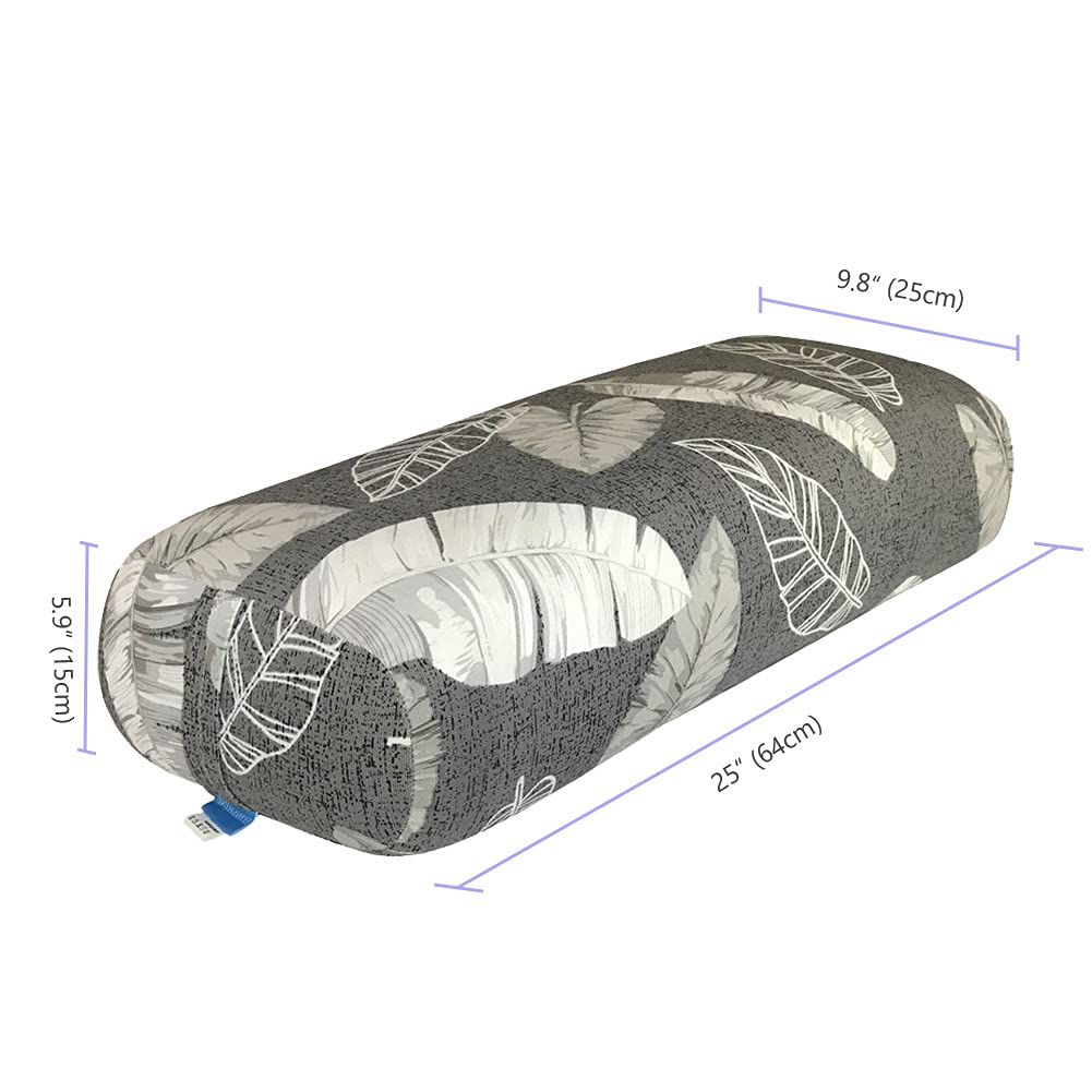 Premium Firm Meditation Yoga Bolster Pillow - High Density Sponge Filled Rectangular Back Support Cushion for Yoga, Meditation & Home Relaxation - Pack of 1 - Perfect for Studios, Gyms & Stress Relief