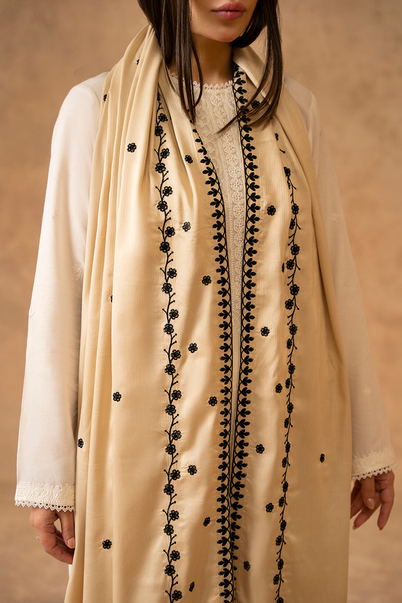 BLISS Embroidered Shawl - Elegant Floral Design, Soft & Lightweight Wrap for Women - Perfect for Weddings, Parties & Evening Events