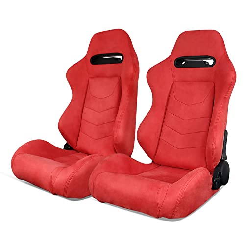 Red Suede with V Shape