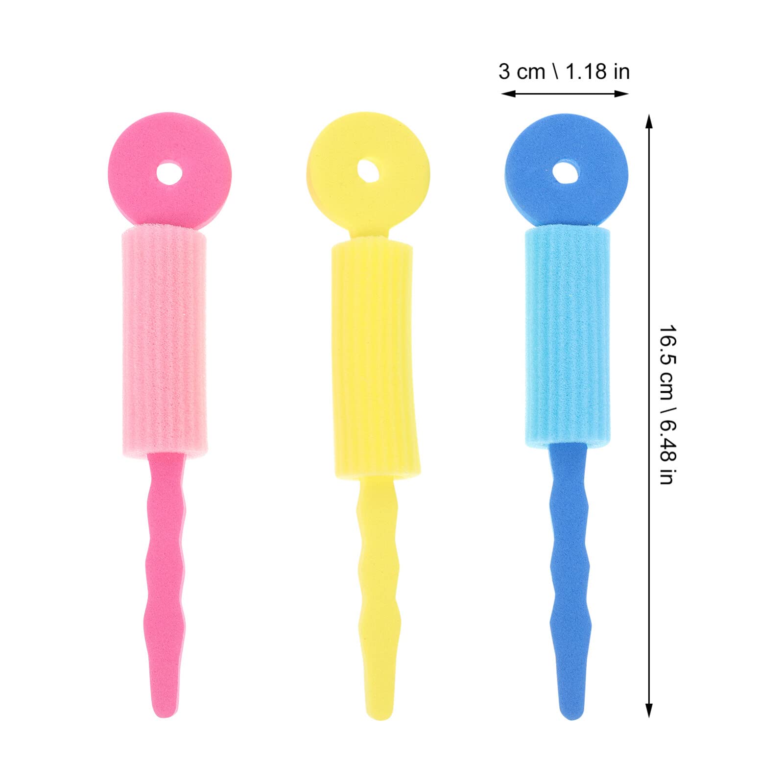 Mobestech 9pcs Hair Curler Sponge Rollers Set - Heatless Foam Hair Rollers with Clips for Overnight Curls, Flexible Hair Styling Rods for Women & Girls (Great for Home, Salon, Travel & DIY Hairstyles)