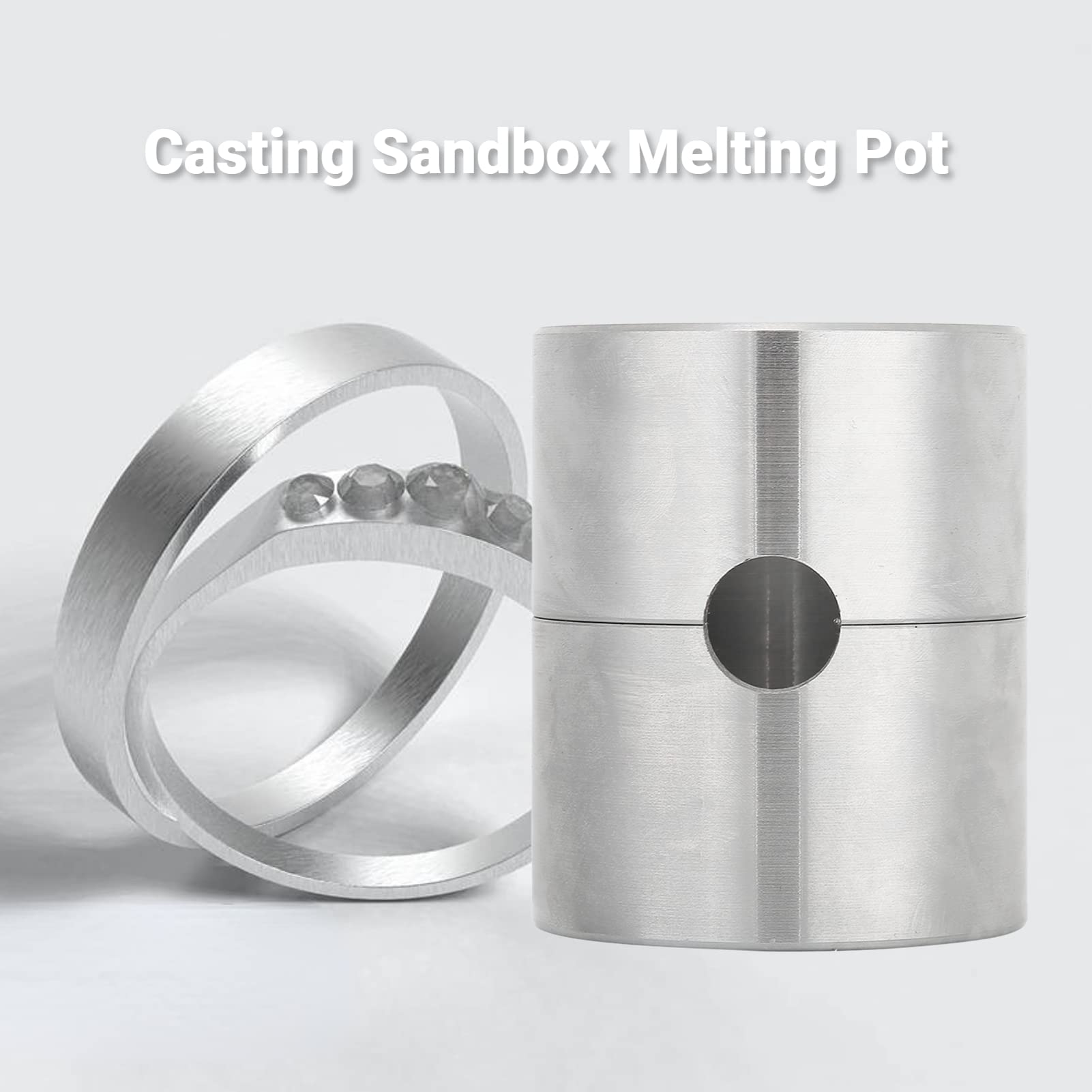 High-Temperature Metal Jewelry Casting Melting Pot - Durable Sandbox Crucible for Jewelry Making & Repair - Perfect for DIY Gold, Silver, Copper Casting - Ideal for Home Studios & Professional Jewelers