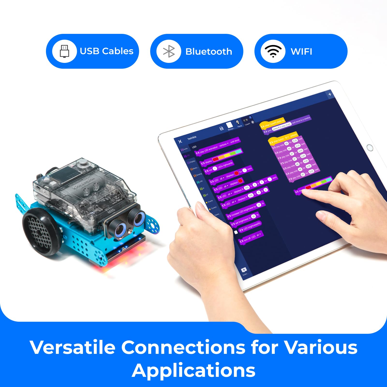 Makeblock mBot2 Coding Robot for Kids 8-12 | STEM Learning Toy with AI, Scratch & Python Programming | Educational Robotics Kit | Perfect Gift for Boys & Girls | School Projects & Home STEM Activities