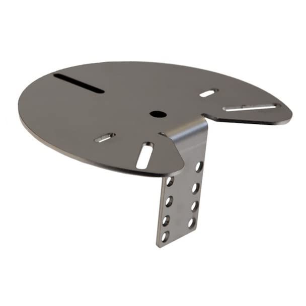 Stainless Steel Side Mirror Mounted Beacon Light Bracket - Aftermarket Replacement for Mirror Post | Heavy Duty Truck & Emergency Vehicle Safety Accessory | Perfect for Roadside Visibility & Warning Signals