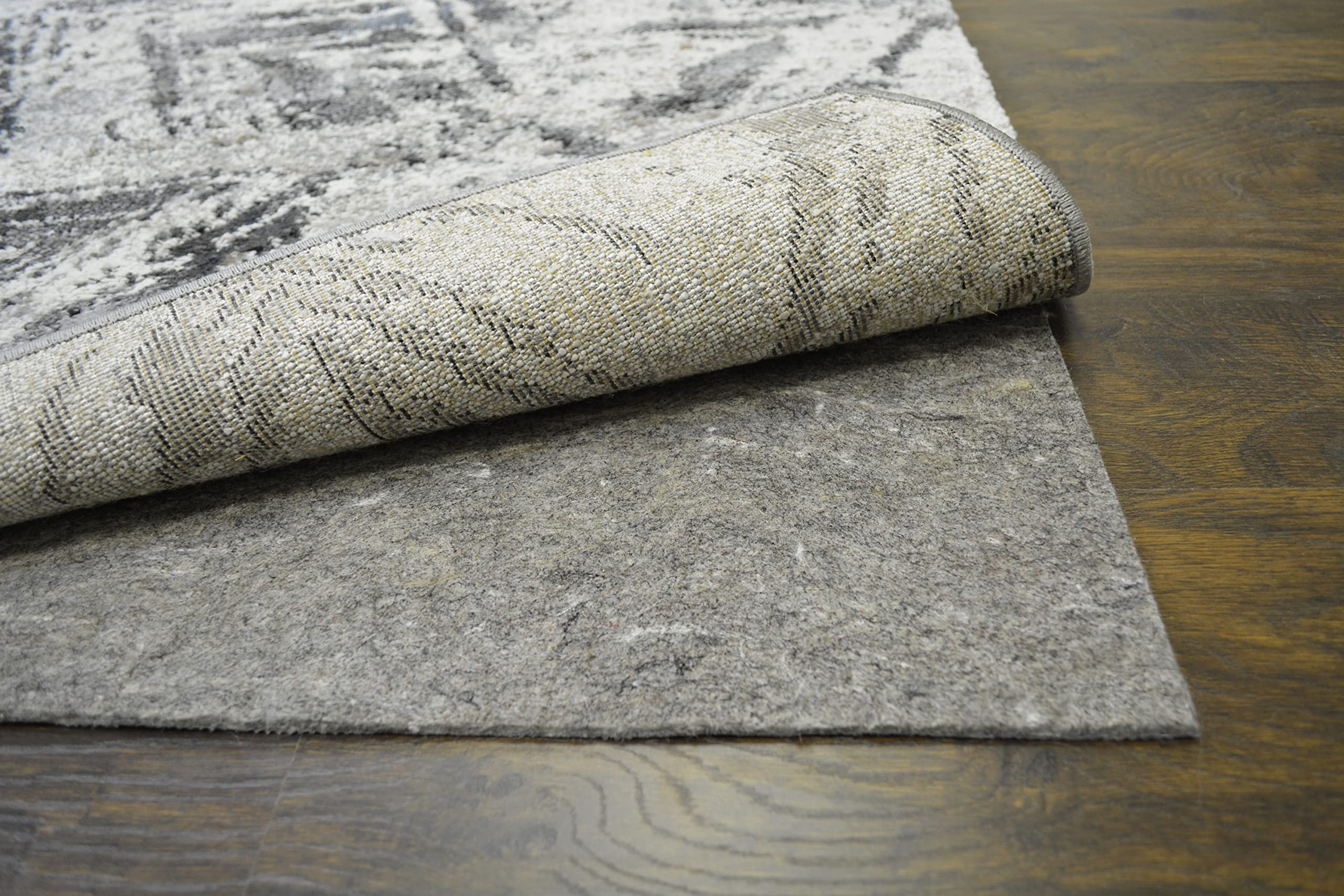 Non-Slip Anchor Grip Rug Pad - Heavy Duty Anti-Skid Carpet Underlay for Hardwood Floors & Tile - Perfect for Living Room, Bedroom & High Traffic Areas