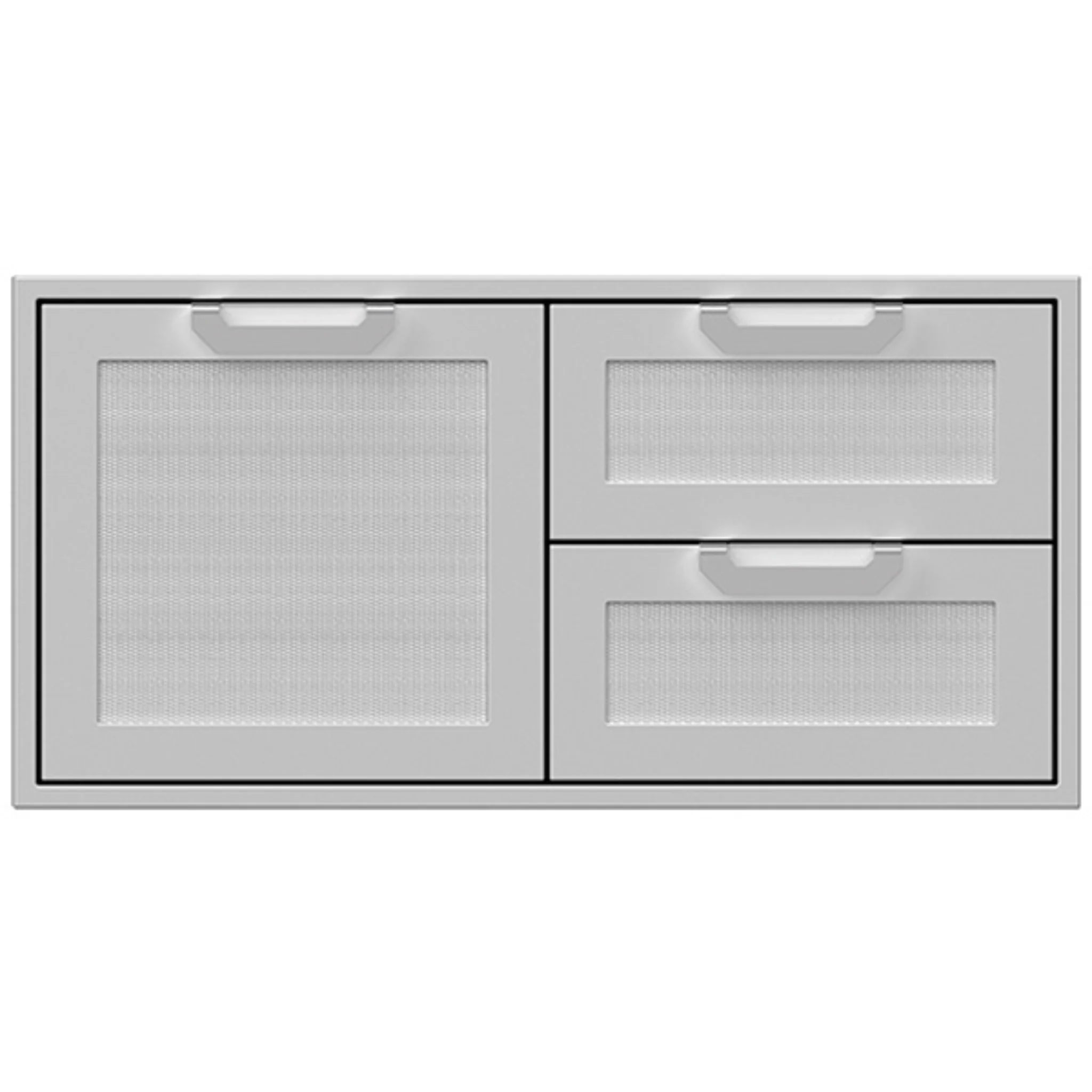 Hestan 42-Inch Outdoor Combo Door & Drawer Stainless Steel Grill Cabinet - Perfect for Backyard BBQ, Patio Cooking, and Outdoor Kitchen Storage