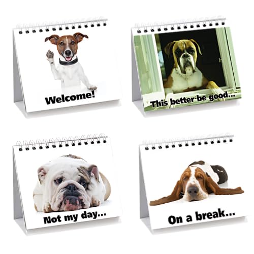 Funny Dog Desk Signs for Office - Cute Gifts for Dog Lovers & Unique Office Decor | Perfect Desk Accessories for Coworkers, Secretaries & Home Offices | Great for Work Desks, Home Decor & Gift Giving