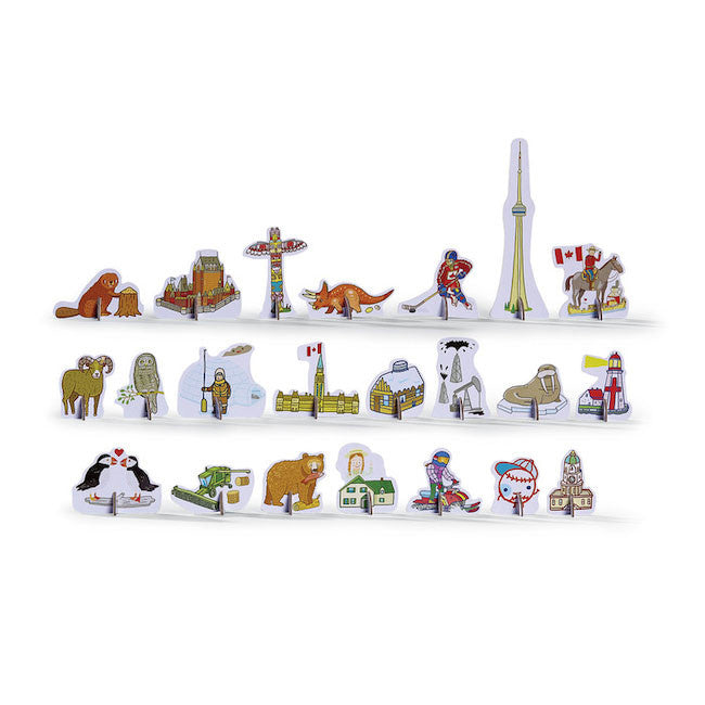 Crocodile Creek 100 Piece Discover & Play Puzzle - Canada Map Educational Toy for Kids, Perfect for Family Game Night & Learning Geography