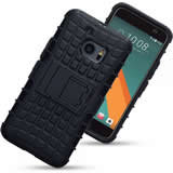 HTC 10 Rugged Shockproof Case - Heavy Duty Protective Cover for HTC 10 Smartphone - Black | Perfect for Outdoor, Sports & Extreme Activities