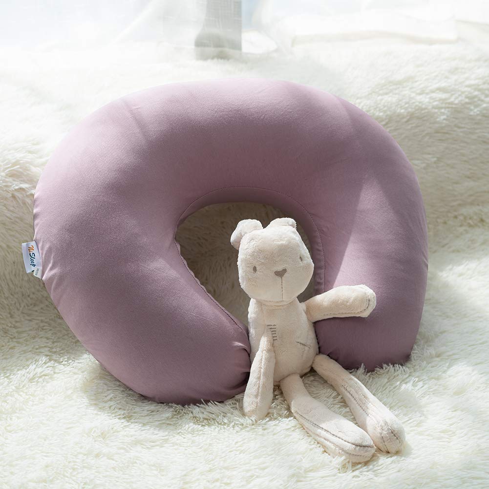 Breastfeeding Pillow with 2 Removable Covers - Nursing Support Pillow for New Moms & Babies - Machine Washable Nursing Cushion - Perfect for Feeding, Lounging & Tummy Time