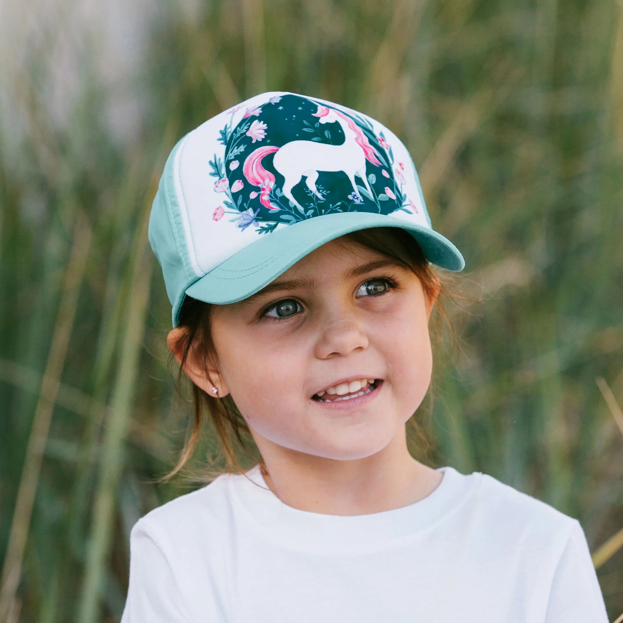 Jan & Jul Unicorn Five Panel UV Protection Baseball Cap for Kids - Sun Hat for Outdoor Play, Beach, and Summer Activities