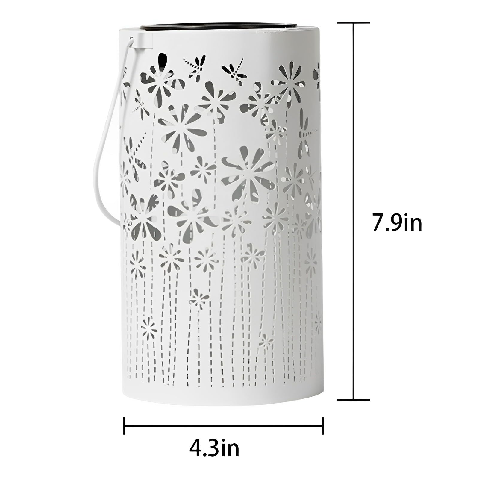 Solar Powered Outdoor Lantern Lights - Waterproof Hanging Garden & Patio Decor for Birthday Gifts (Women/Men/Dad) - Perfect for Backyards, Lawns, Pathways & Outdoor Parties