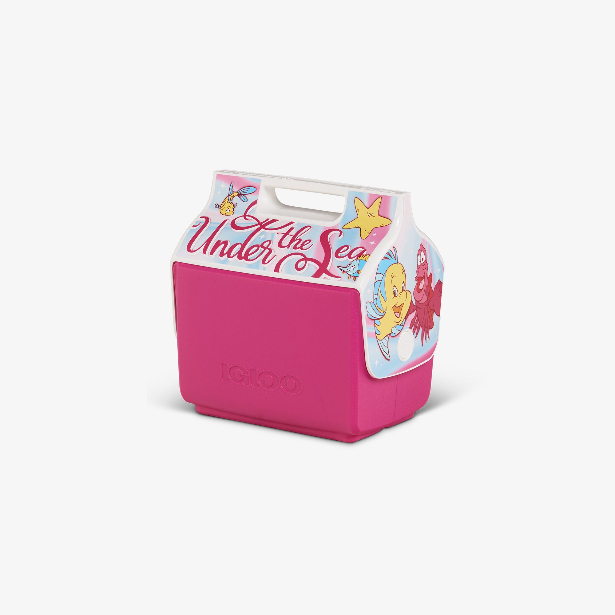 Disney Princess Ariel Little Playmate 7 Qt Cooler - Insulated Lunch Box for Kids, Beach Picnic & Outdoor Activities | Official Disney Merchandise