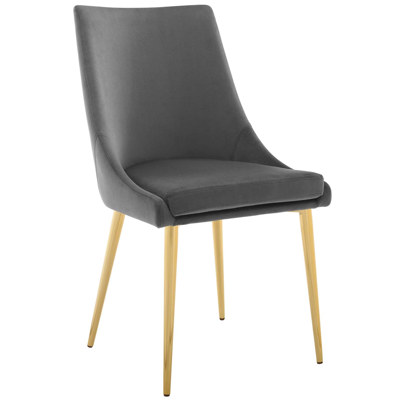 Viscount Modern Accent Performance Velvet Dining Chair - Upholstered Comfortable Seat for Kitchen, Dining Room & Home Decor - Perfect for Entertaining & Everyday Use