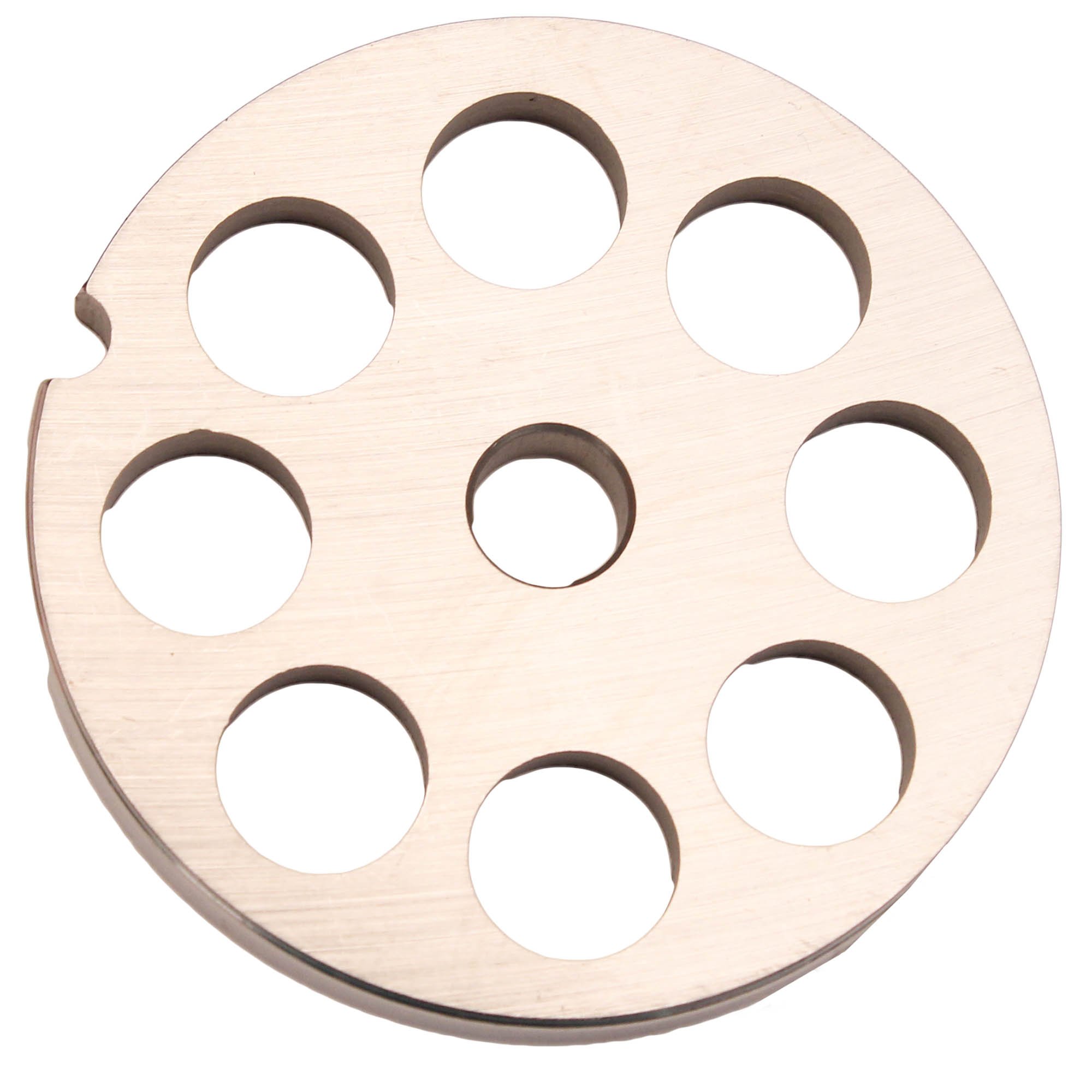 Weston 29-1214 #10/12 Meat Grinder Stainless Steel Plate - 14mm for Home Kitchen, Sausage Making & Food Processing