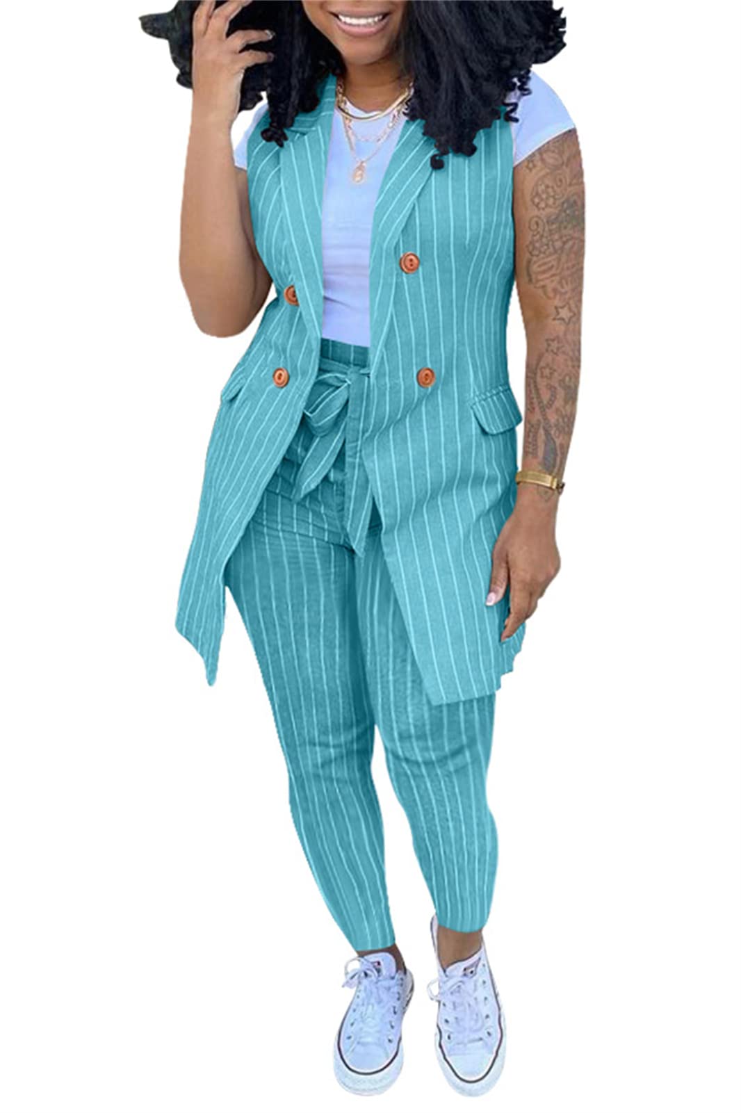 Stylish Women's Two-Piece Blazer and Pant Suits Set - Formal Office Wear & Business Attire for Professional Women | Perfect for Work, Interviews, and Corporate Events