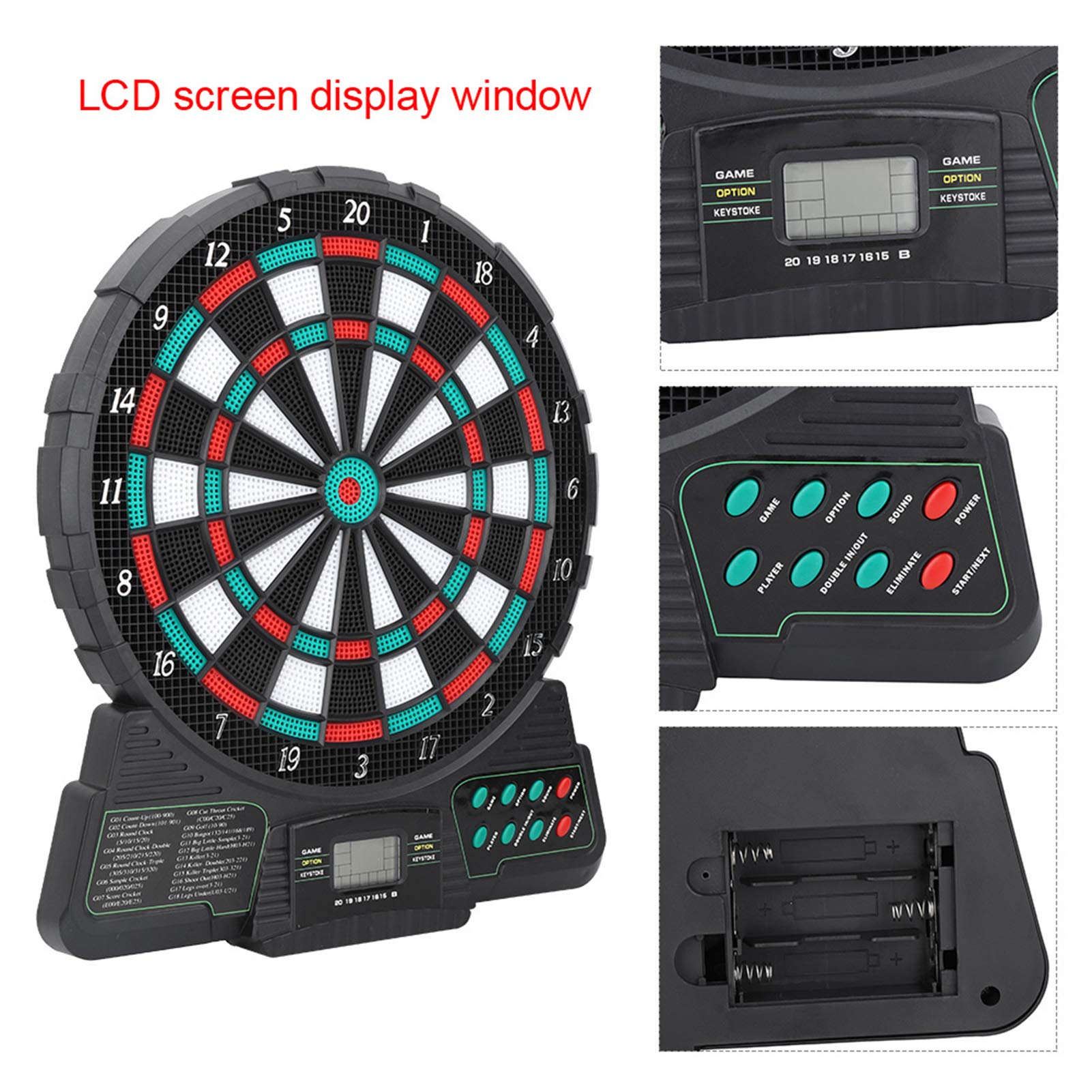 159-in-1 LCD Electronic Scoreboard with Automatic Scoring - Digital Display Board for 1-8 Players - Perfect for Bars, Game Rooms & Public Spaces
