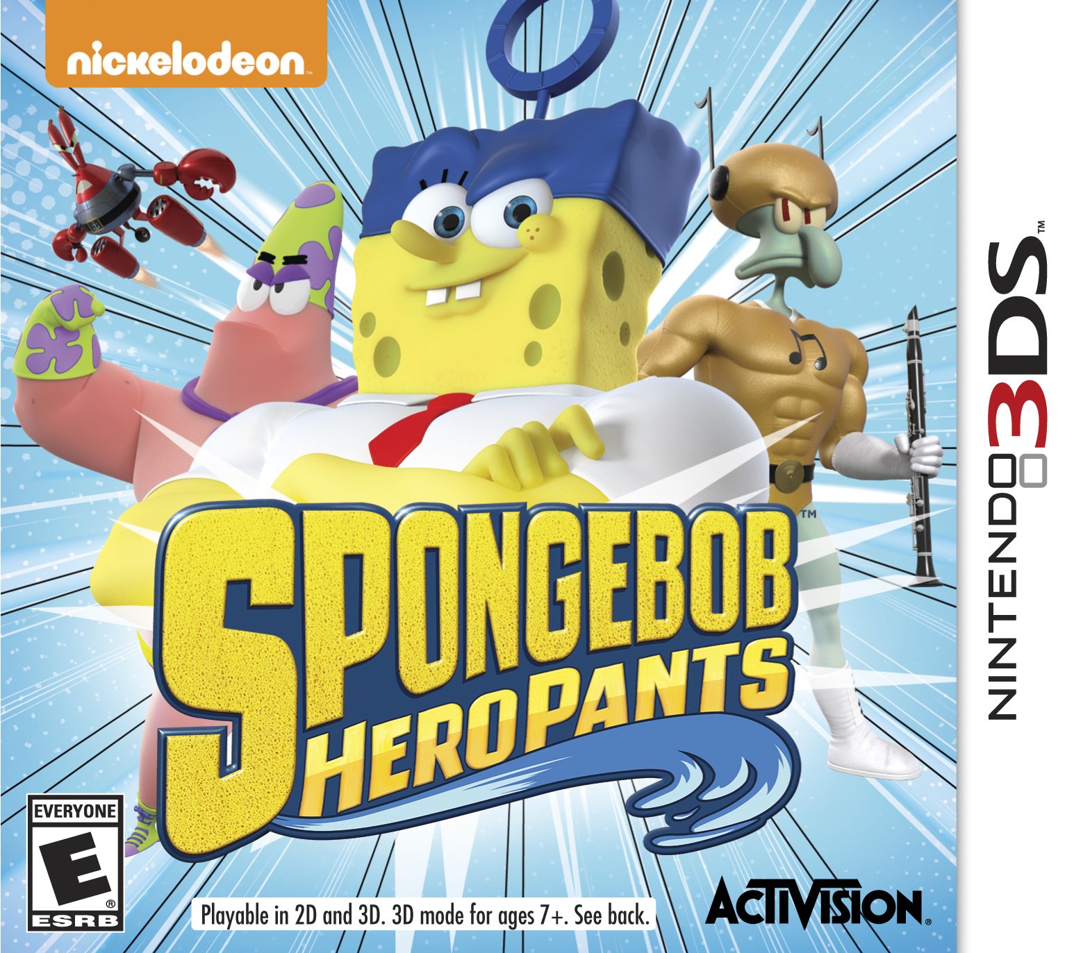 SpongeBob Hero Pants Game for Nintendo 3DS (Renewed) - Fun Adventure Game for Kids & Fans | Perfect for Travel & Family Game Nights
