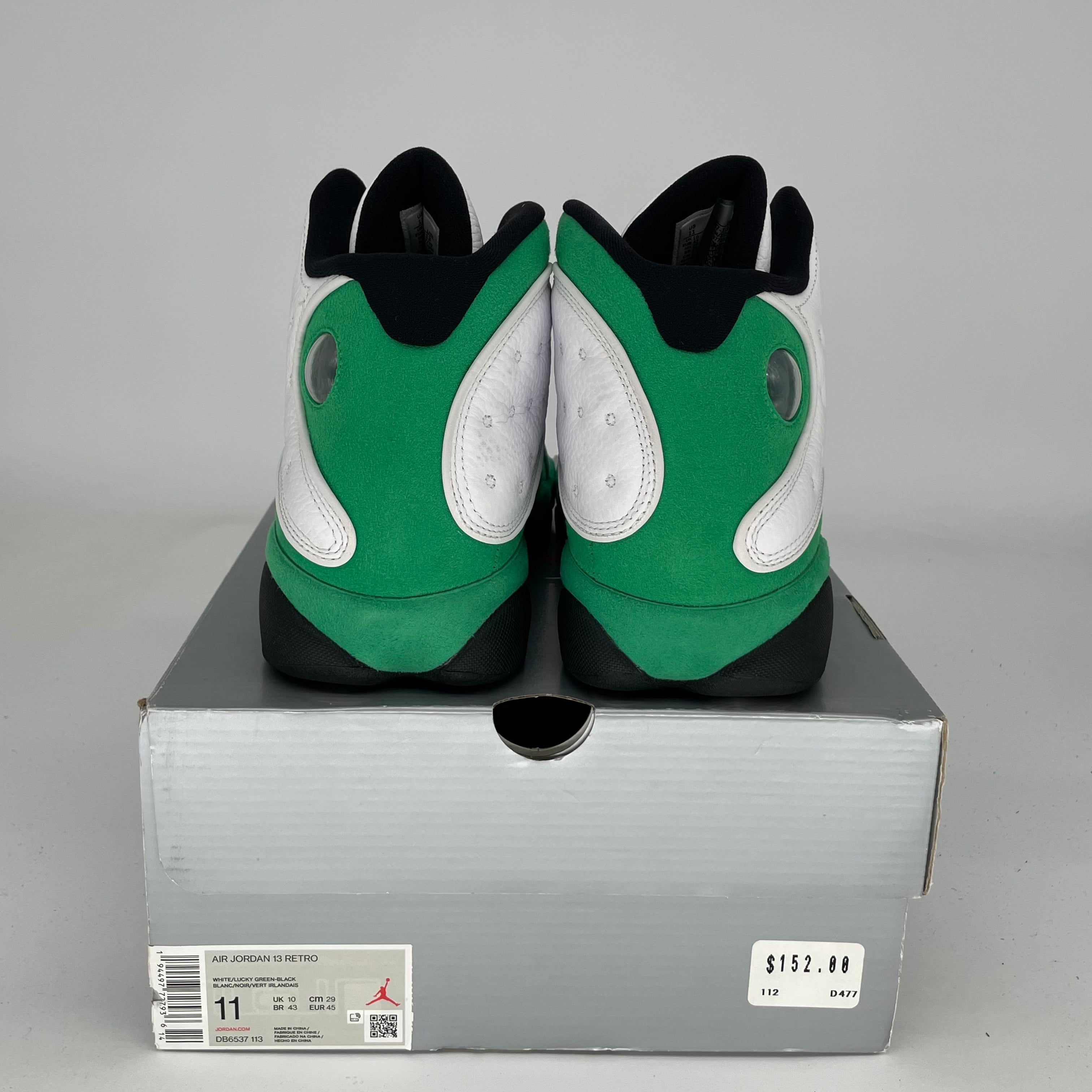 AIR JORDAN 13 Retro Lucky Green Basketball Shoes Men's Size 11 DB6537-113 - Perfect for Streetwear & Court Performance
