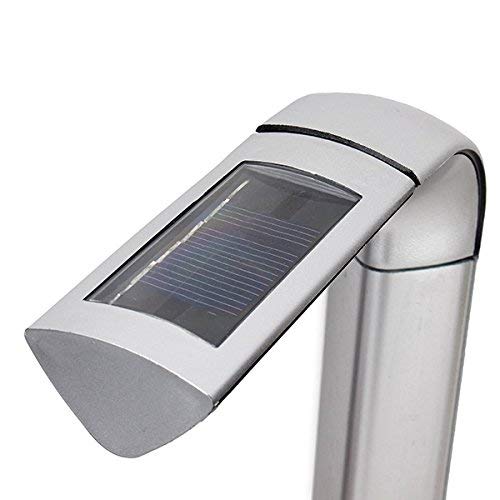 UBERSWEET® 8-Pack Solar Powered L-Shaped Garden Path Lights - White LED Landscape Lighting for Walkways, Driveways & Outdoor Decor