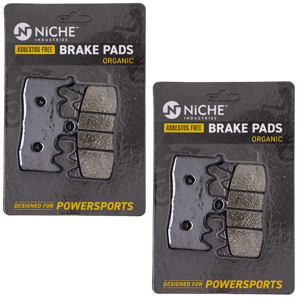High-Performance Organic Brake Pad Set for BMW R1200GS/R1200R & Ducati XDiavel - Front & Rear (Part# 34218562163, 34118548028) - Perfect for City Commuting & Adventure Riding