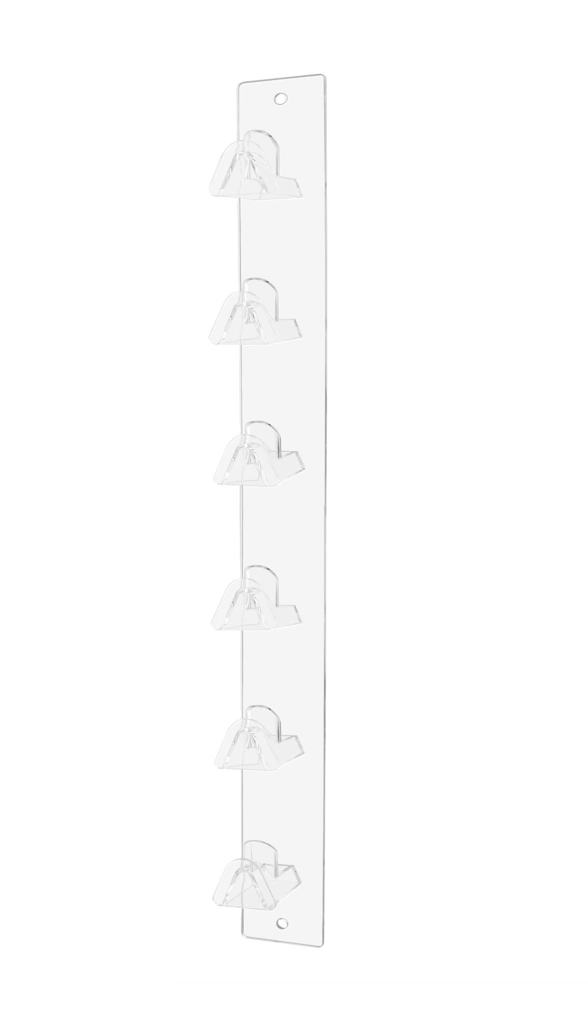 12 Pack Clear Acrylic Sunglasses Display Rack - 6 Tier Wall Mount Eyeglass Holder with Hardware for Optical Stores, Medical Labs & Retail Organization | Perfect for Eyewear Displays, Clinic Organization & Retail Merchandising
