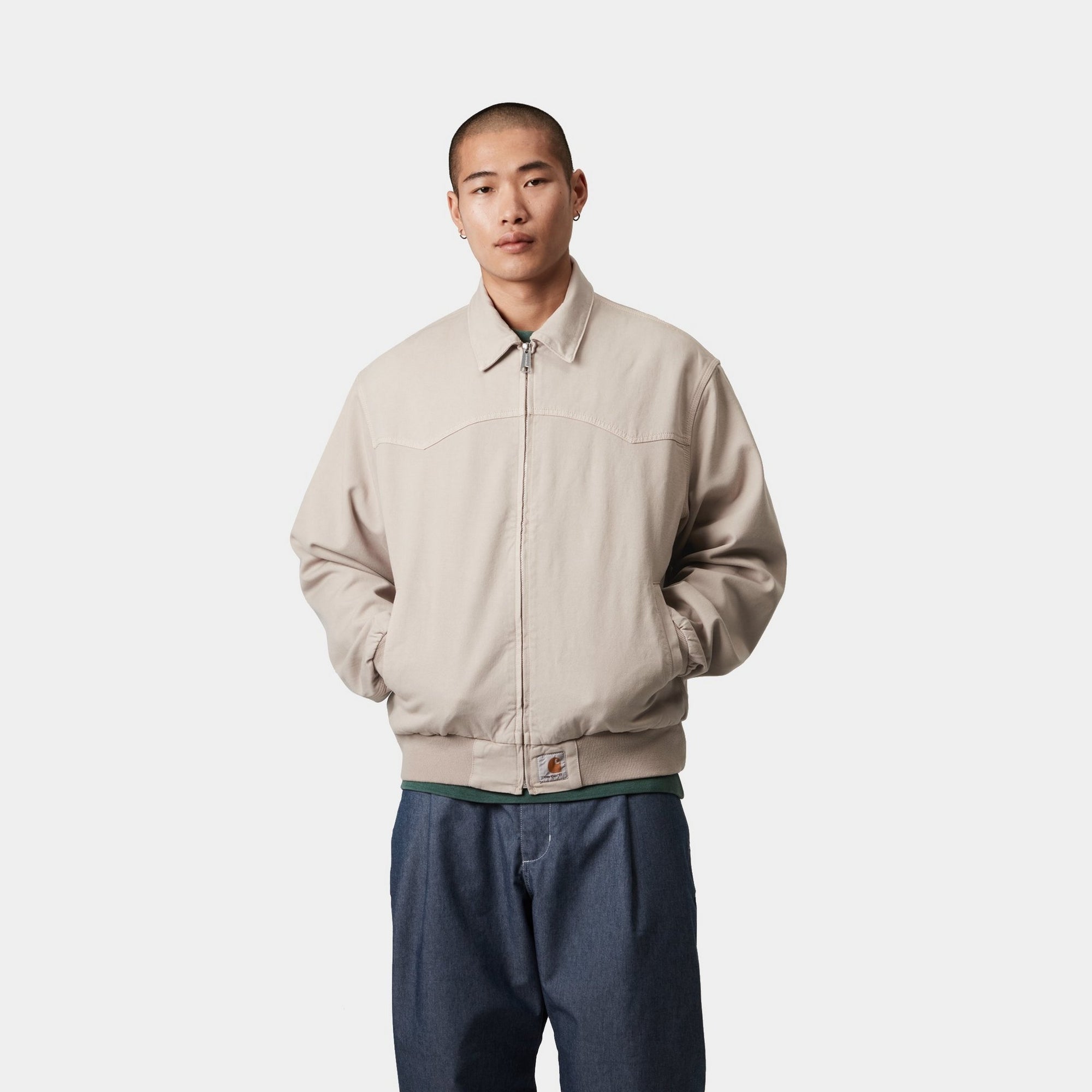 OG Santa Fe Jacket for Men & Women | Spring Lightweight Jacket in Dusky Beige | Garment Dyed Cotton Blend | Perfect for Outdoor Adventures, Casual Wear & Travel