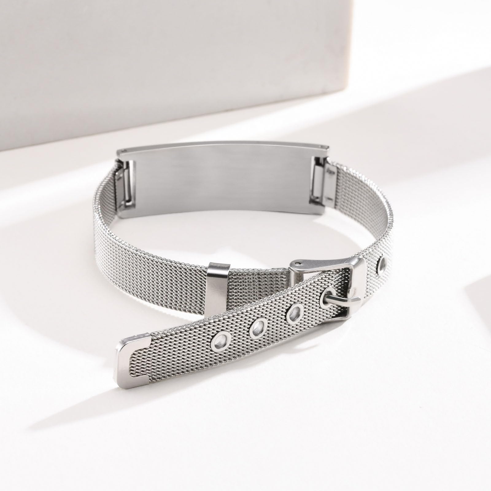 Custom Engraved Medical ID Bracelet for Women & Men - Adjustable Stainless Steel Emergency Alert Wristband for Diabetics, Asthma & Blood Thinner Patients - Free Personalization - Perfect for Daily Wear & Emergency Situations