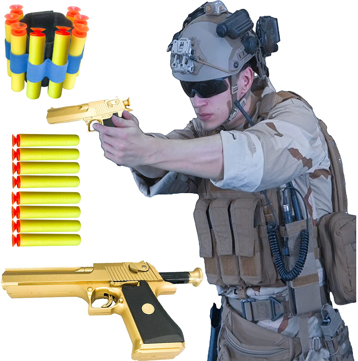 Foam Dart Gun Toy for Kids - Outdoor Fun Game for Boys & Girls